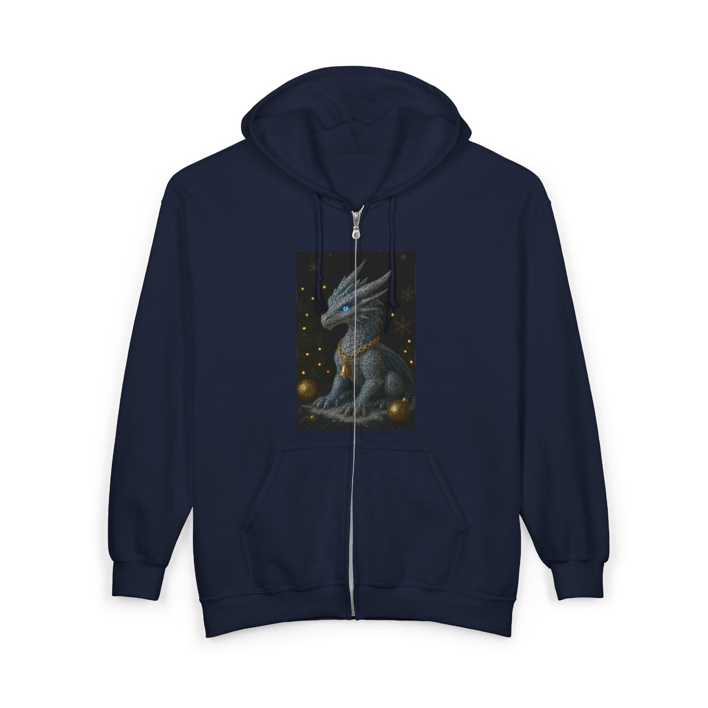 A Christmas Mystical Creature Full Zip Hoodie for Men and Women