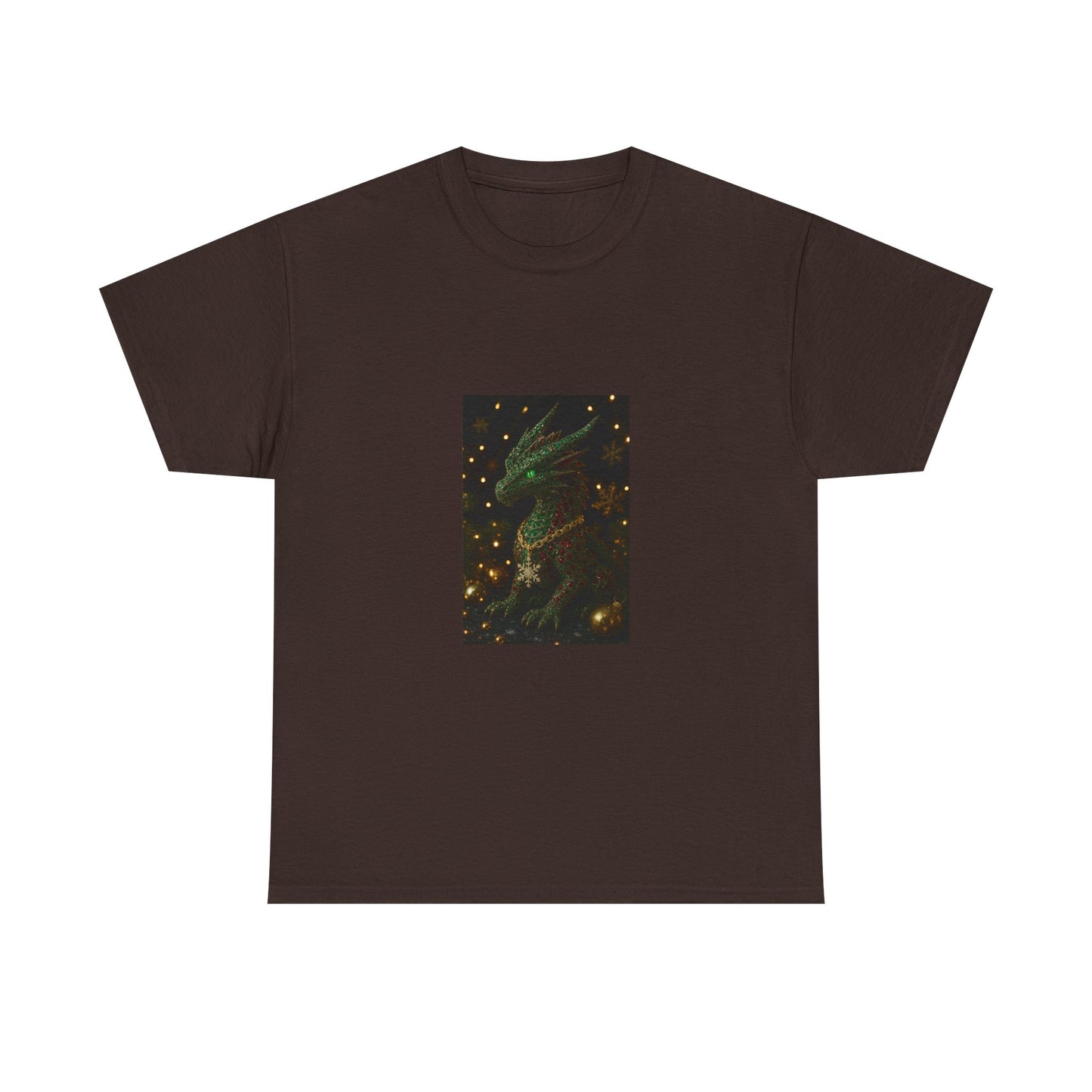Christmas Dragon Constellation T-Shirt — Mystical Green Dragon & Starry Night Tee