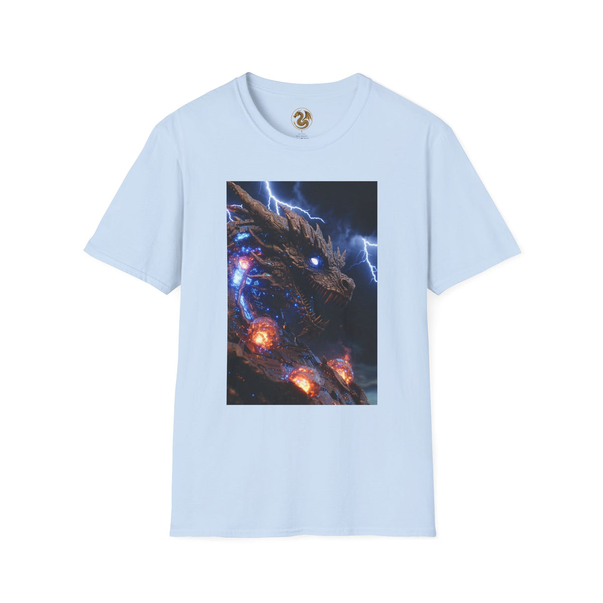 A powerful Dragon Tee — Electric Kaiju Face Graphic T-Shirt
