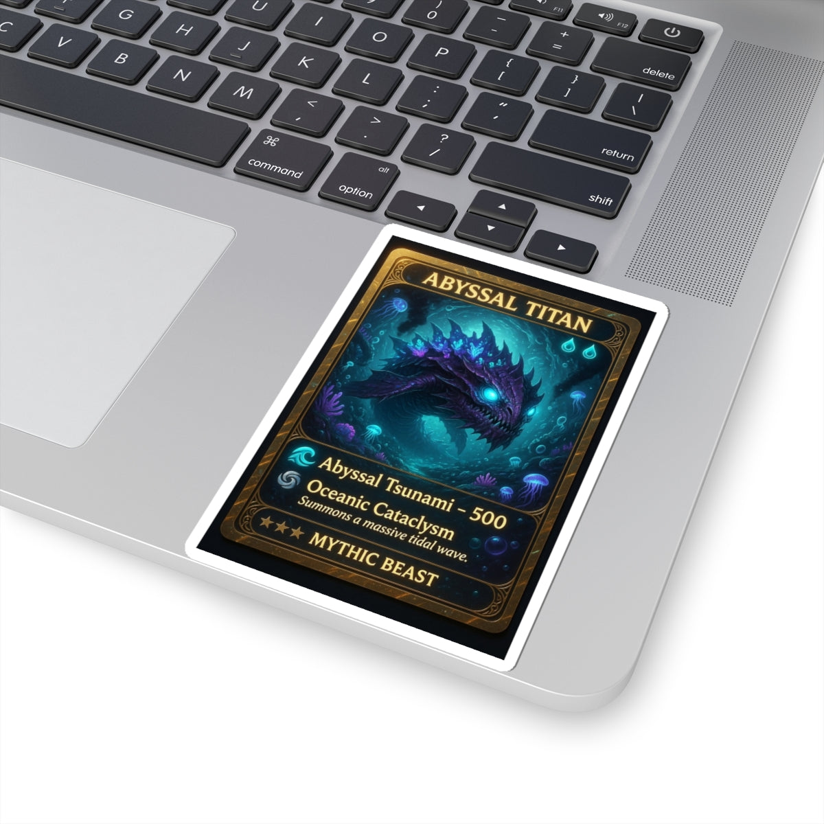 # 1 Abyssal Titan Trading Card Sticker — Fantasy Game Monster Kiss-Cut Sticker