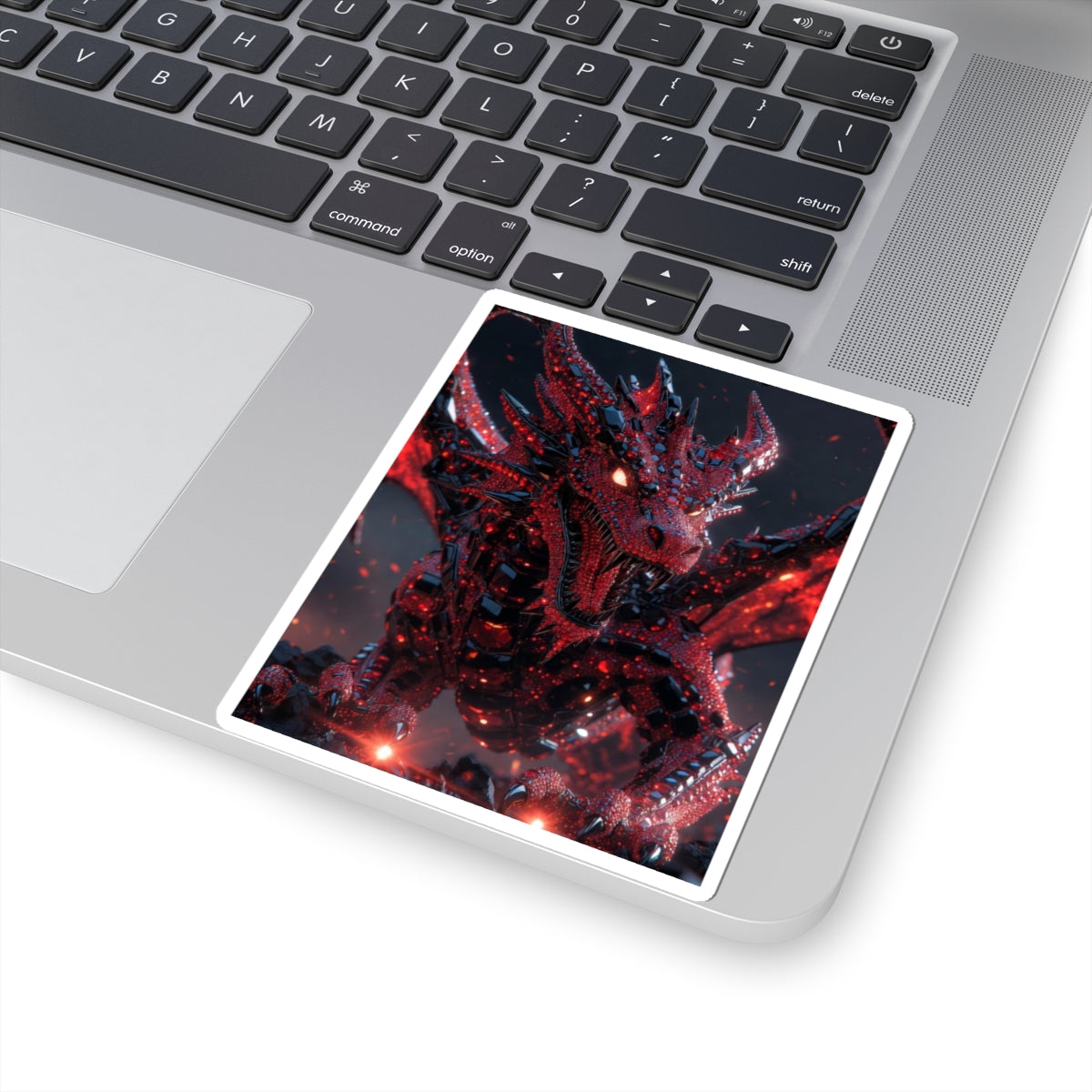 A red dragon Kiss-Cut Sticker