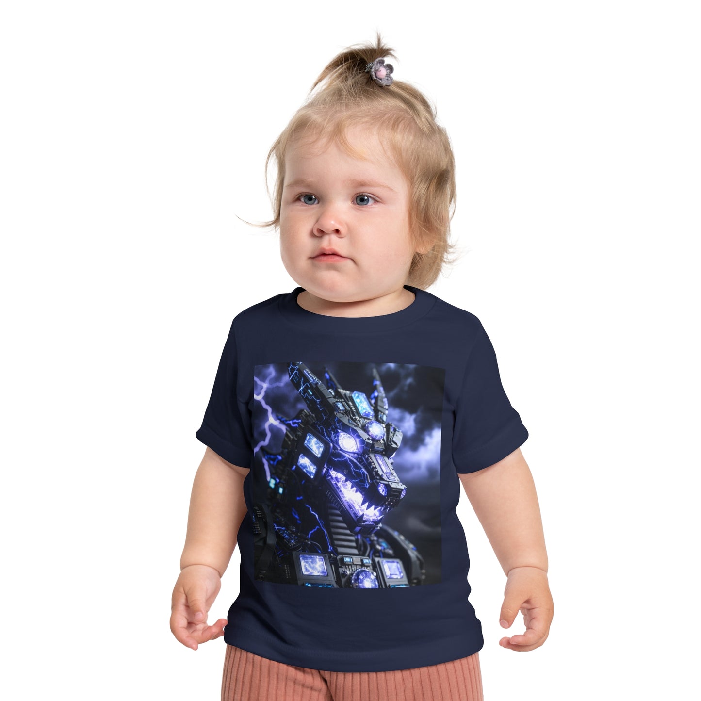 Baby T-Shirt — Divine Dragon Armor Lightning Robot Graphic