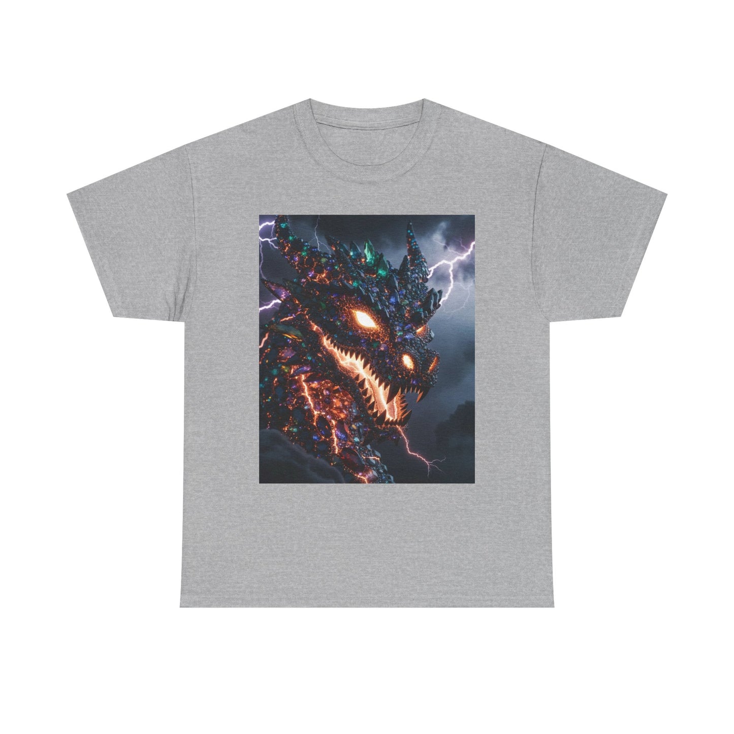 Molten Fury Dragon T‑Shirt — Lightning Kaiju Graphic Tee