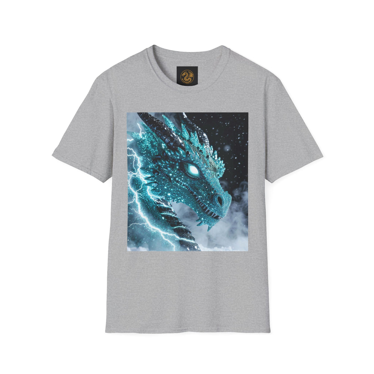 An Ice Dragon T-Shirt — Electric Frost Dragon Graphic Tee