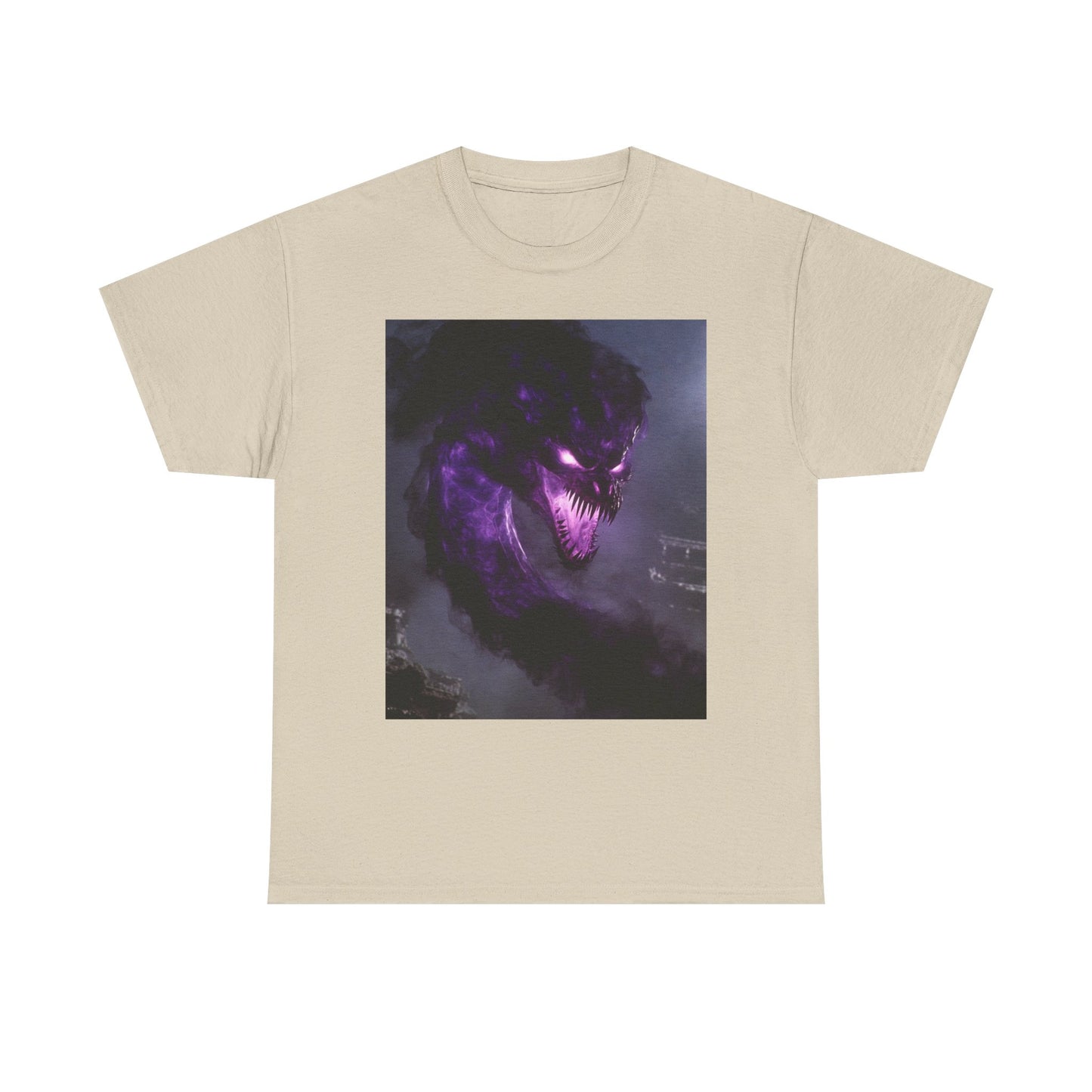 Divine Purple Dragon Ghost Heavy Cotton Tee