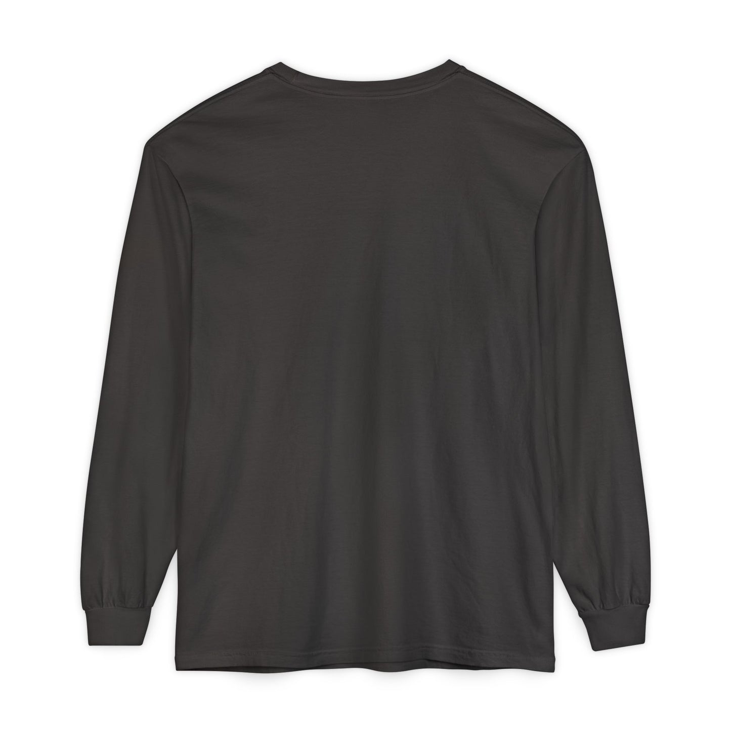 Long Sleeve T‑Shirt — Smoky Dragon Chest Print, Spooky Autumn Graphic