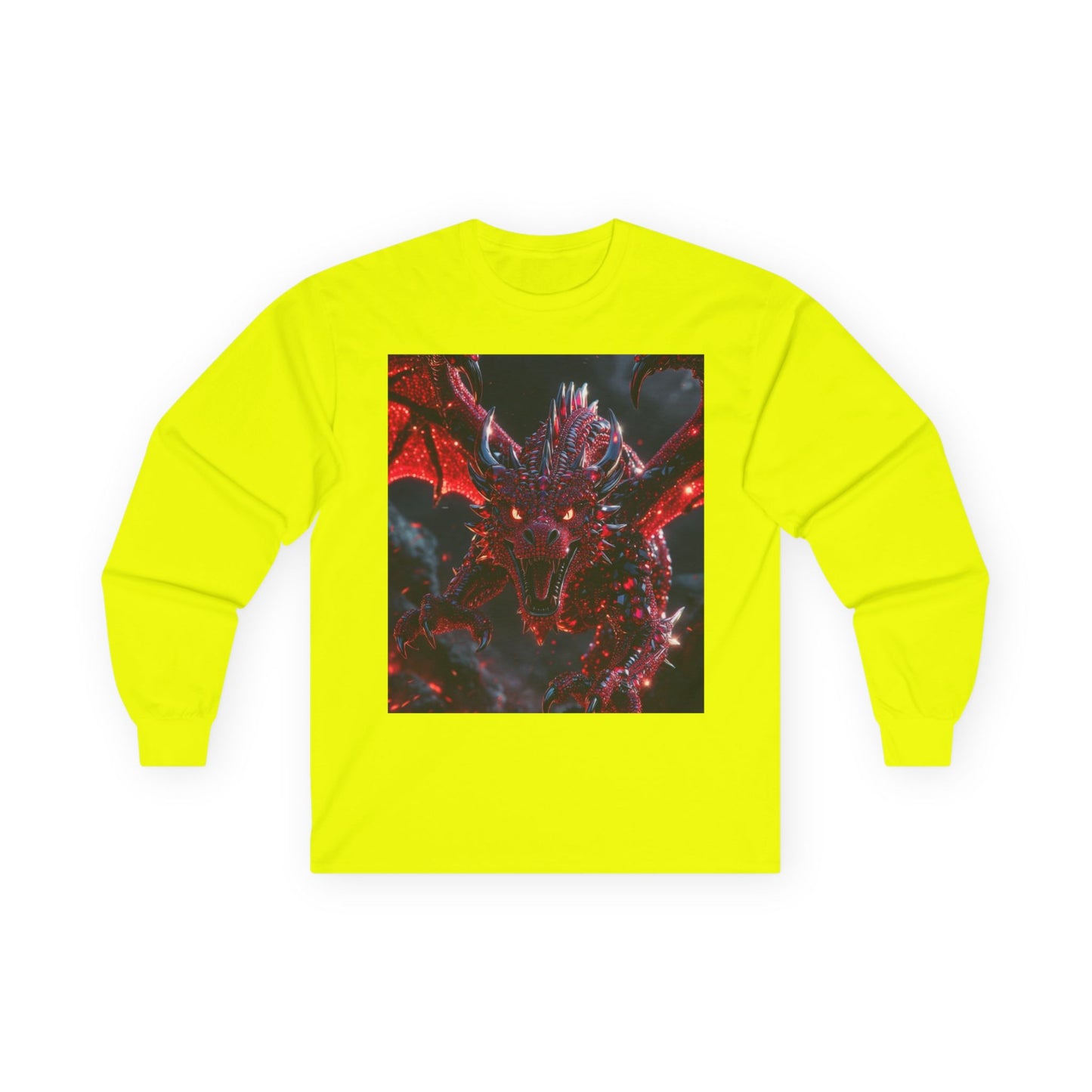 Red Dragon Fantasy Long Sleeve Tee