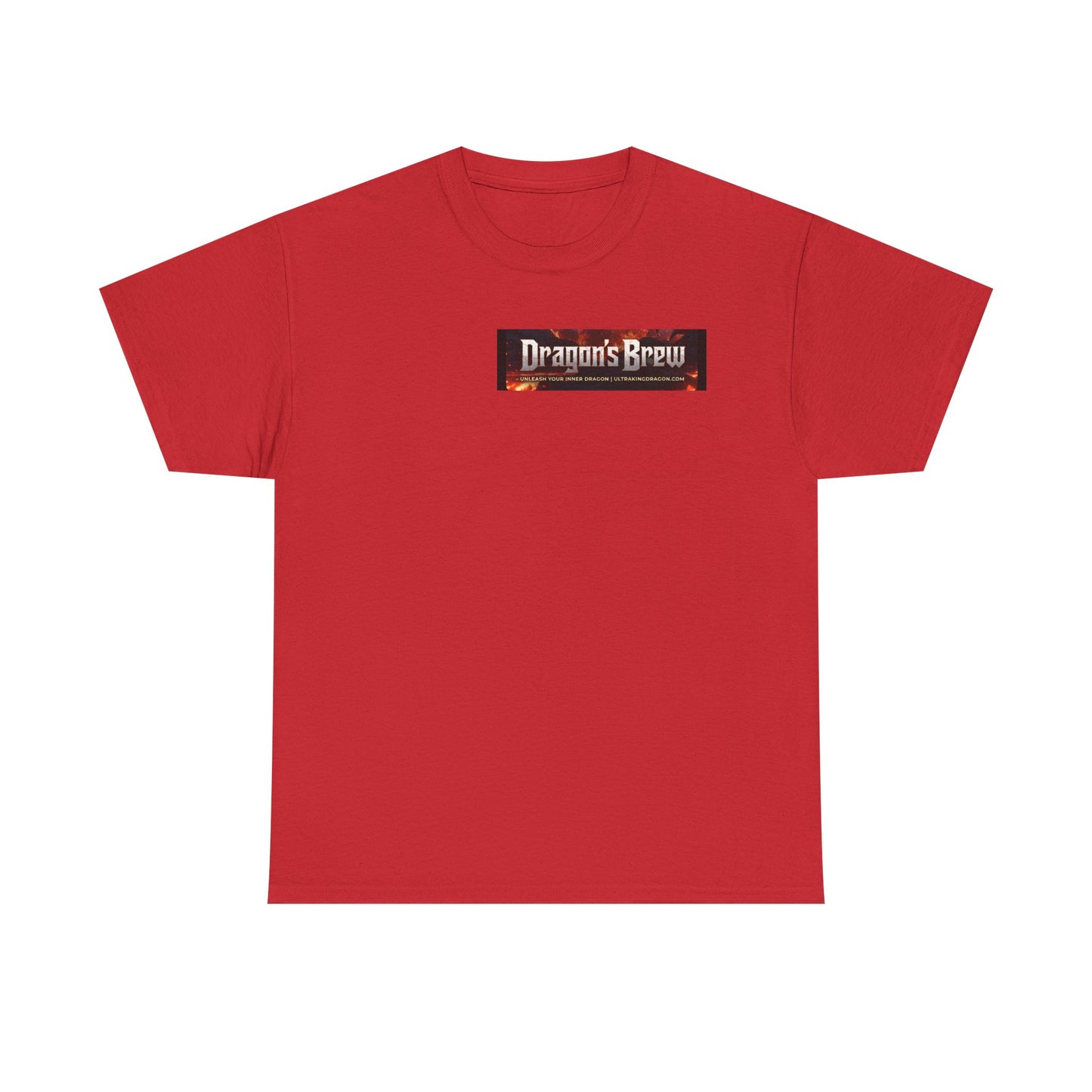 T-Shirt — "Dragon's Brew" Fiery Skull Graphic Tee