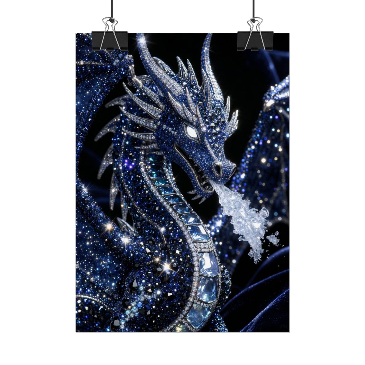 Rolled Poster — Sparkling Ice Dragon Art Print