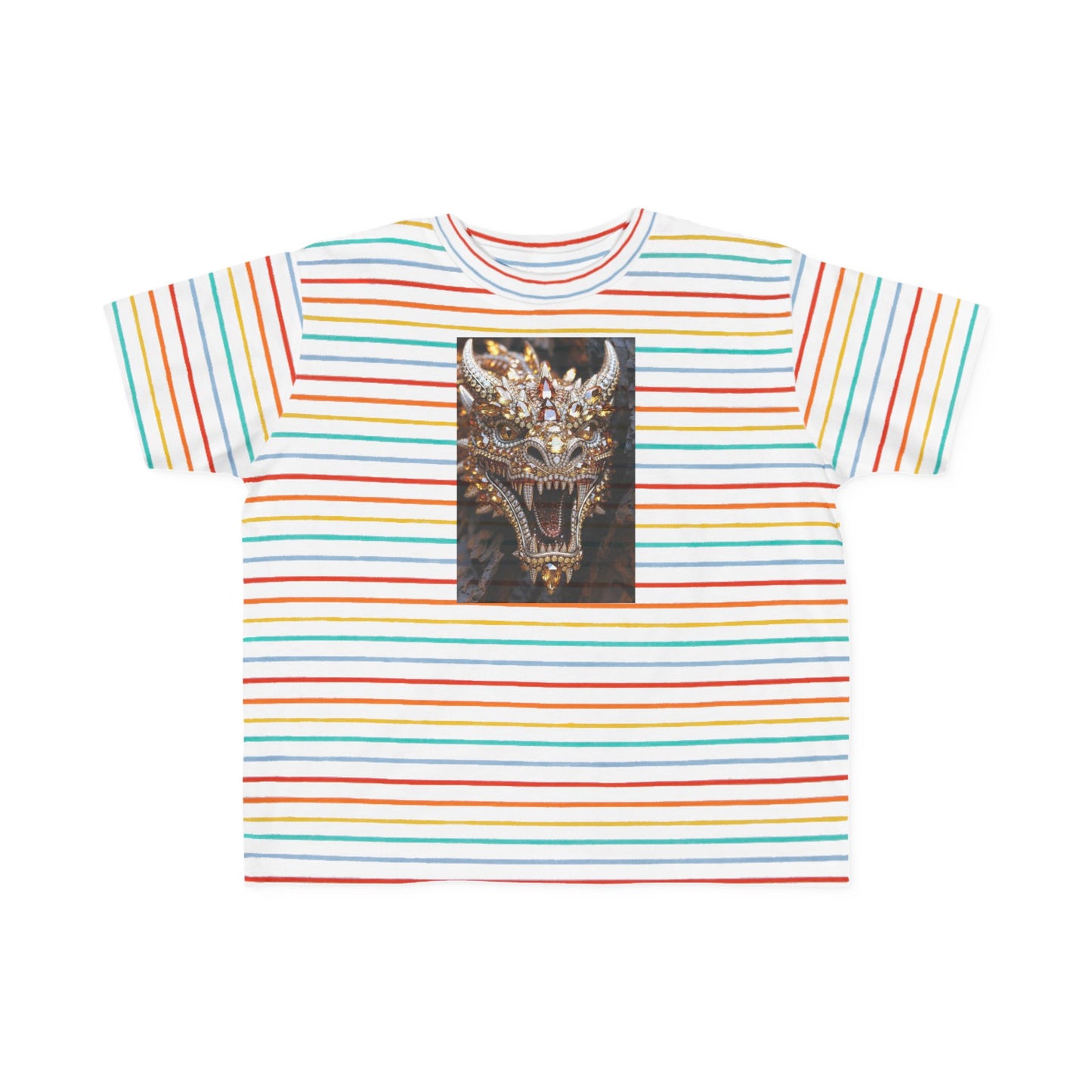 Toddler Tee — Fierce Gold Dragon Graphic Shirt