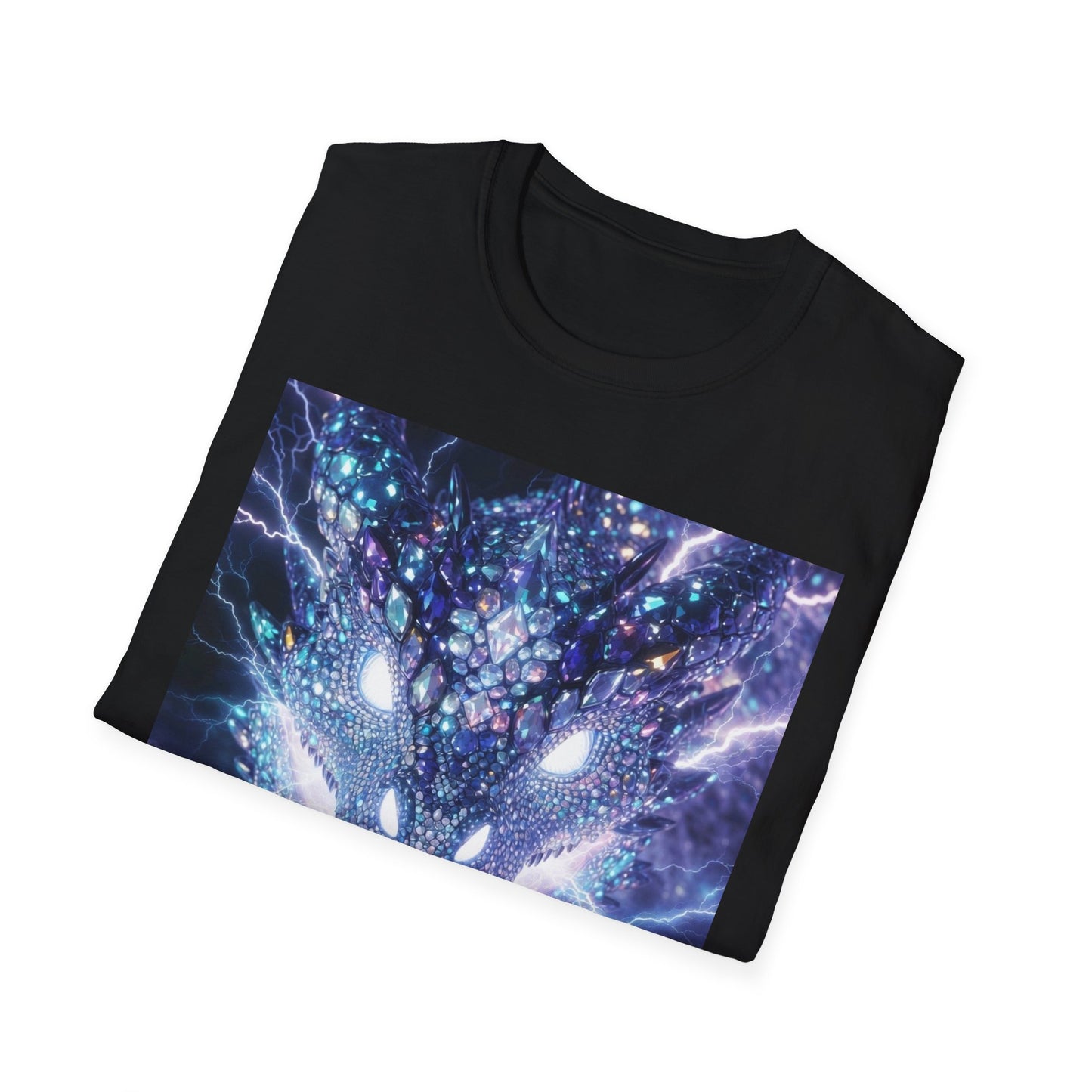 Electric Dragon T-Shirt — Neon Lightning Monster Graphic Tee