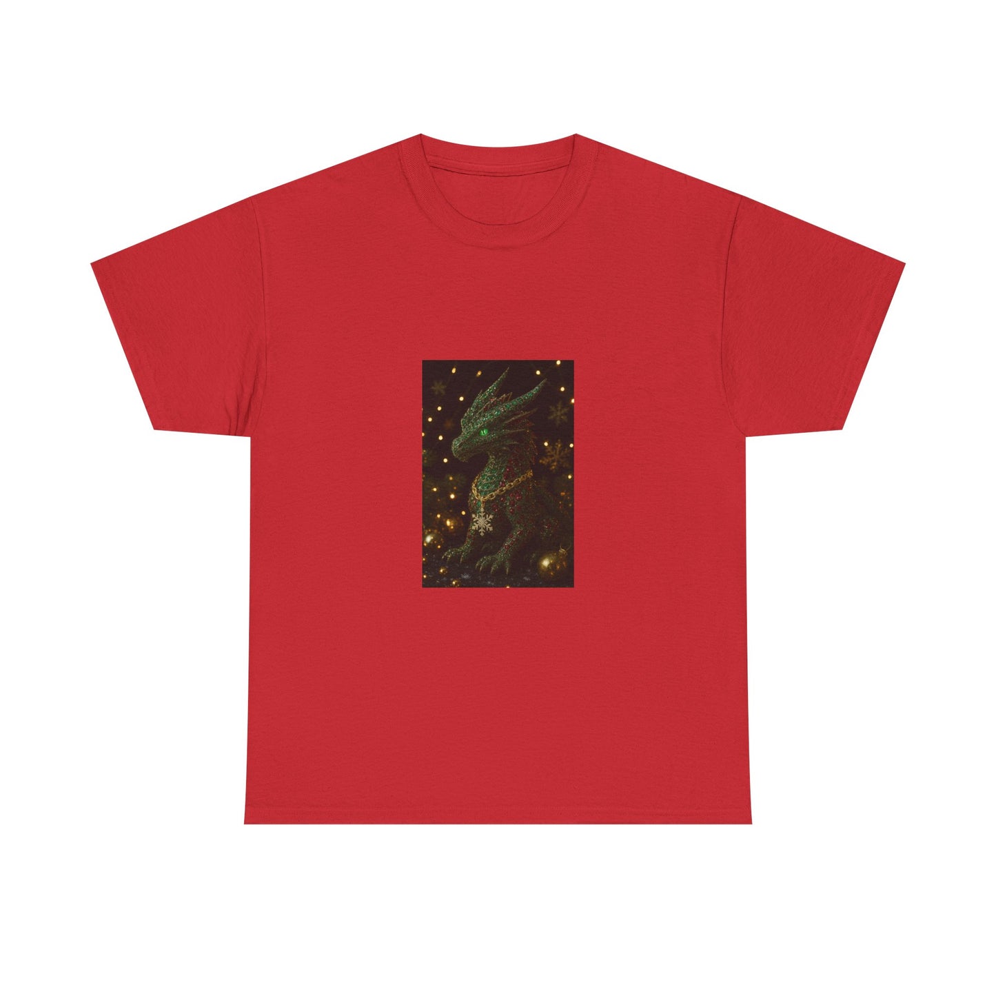 Christmas Dragon Constellation T-Shirt — Mystical Green Dragon & Starry Night Tee