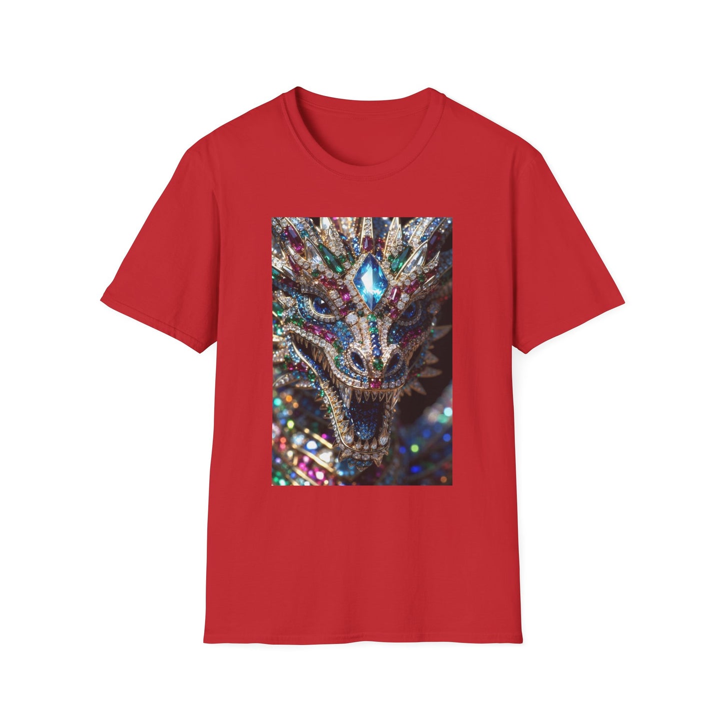 # 1 Dragon selling Gemstone Mask T-Shirt — Jewel-Encrusted Festival Tee