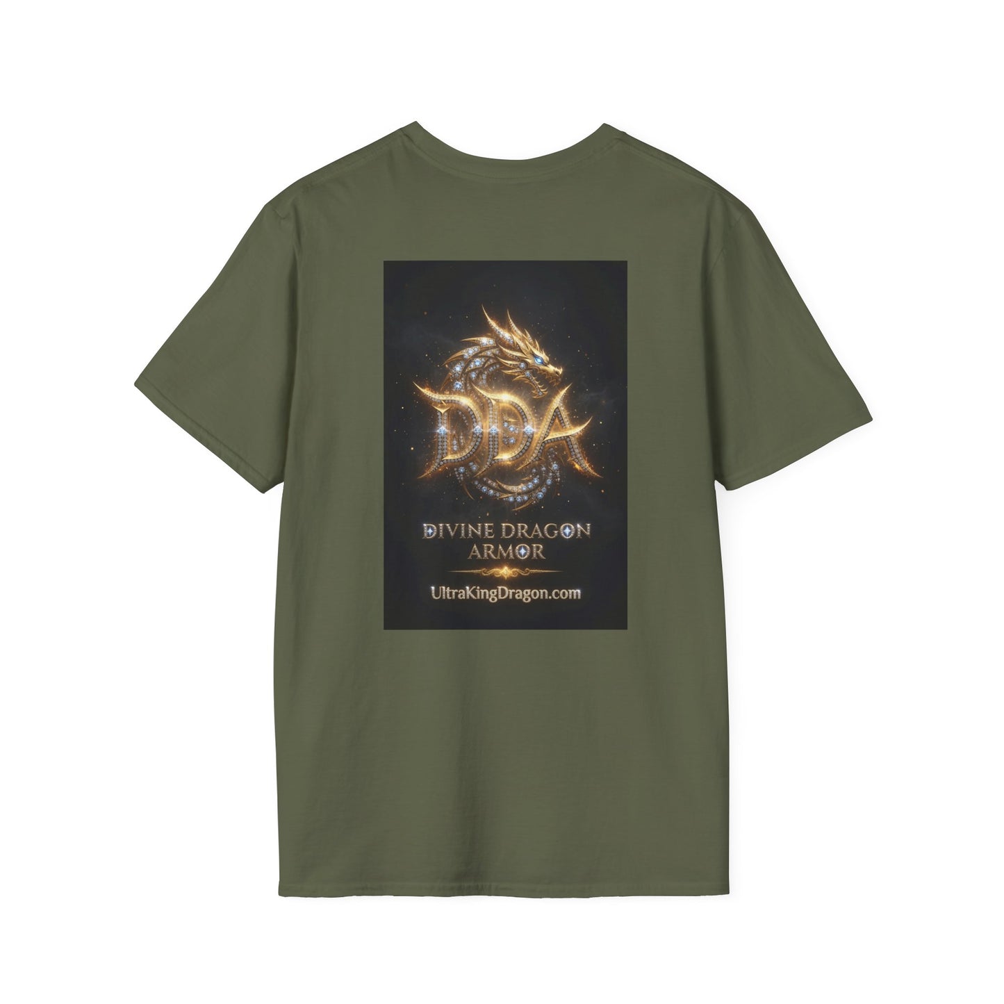 A Cyber Dragon Graphic T-Shirt — Futuristic Neon Dragon Design