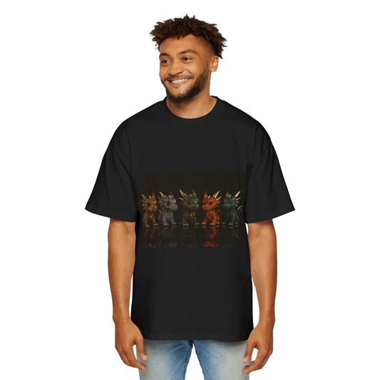 Colorful Spiky Creature Oversized Tee - Unique Graphic T-Shirt for Casual Wear, Gift for Gamers, Statement Tee, Festival Fashion, [...]