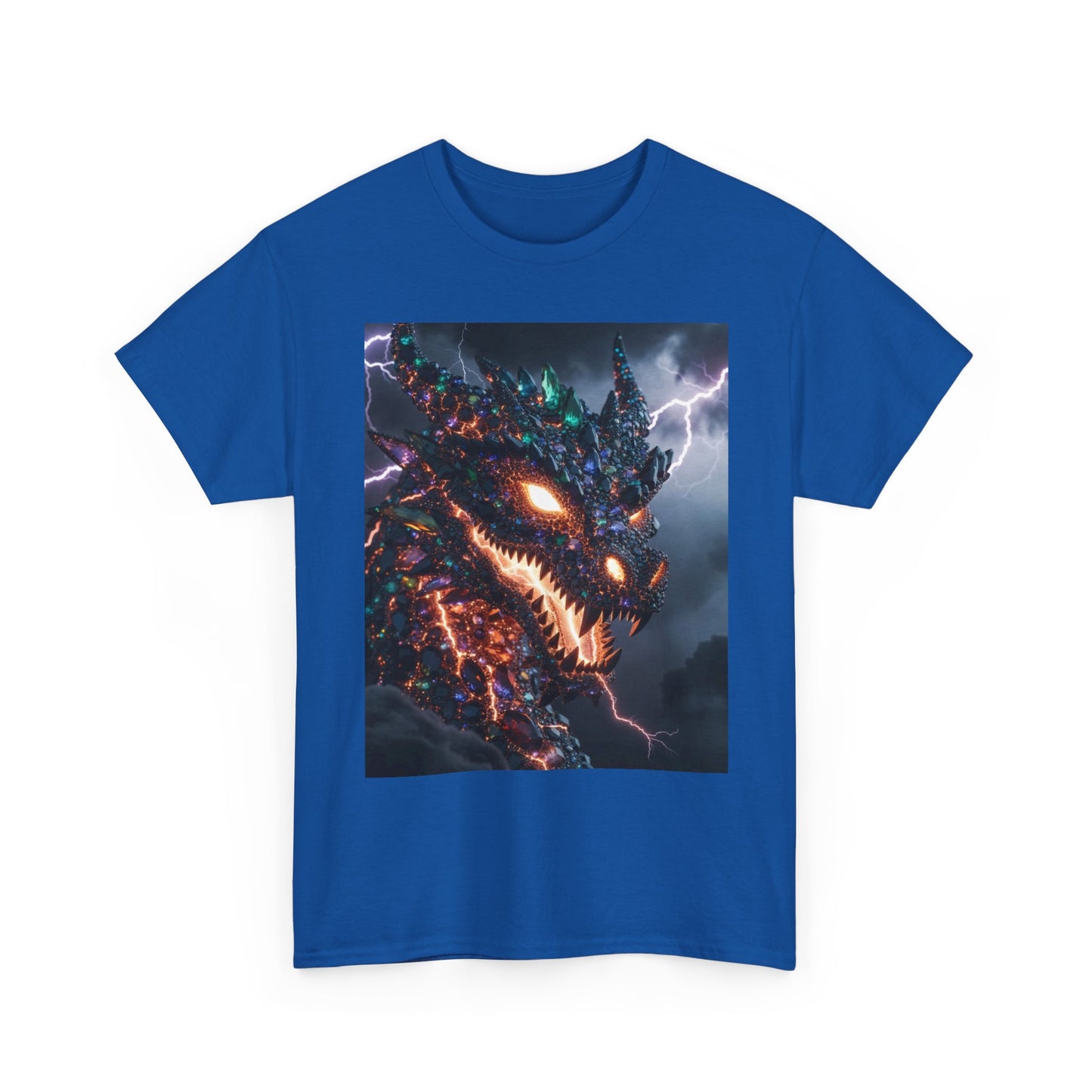 Molten Fury Dragon T‑Shirt — Lightning Kaiju Graphic Tee