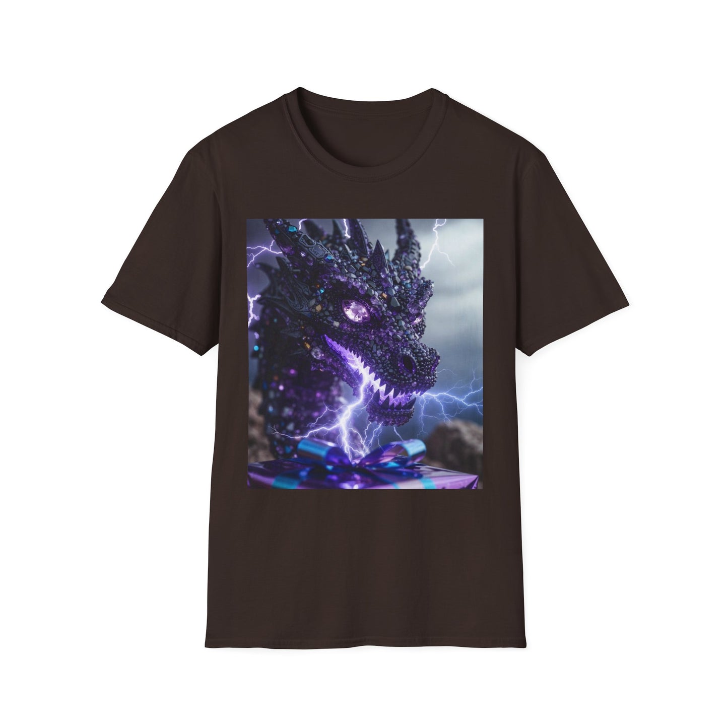 Dragon Lightning T-Shirt — Neon Electric Fantasy Graphic Tee