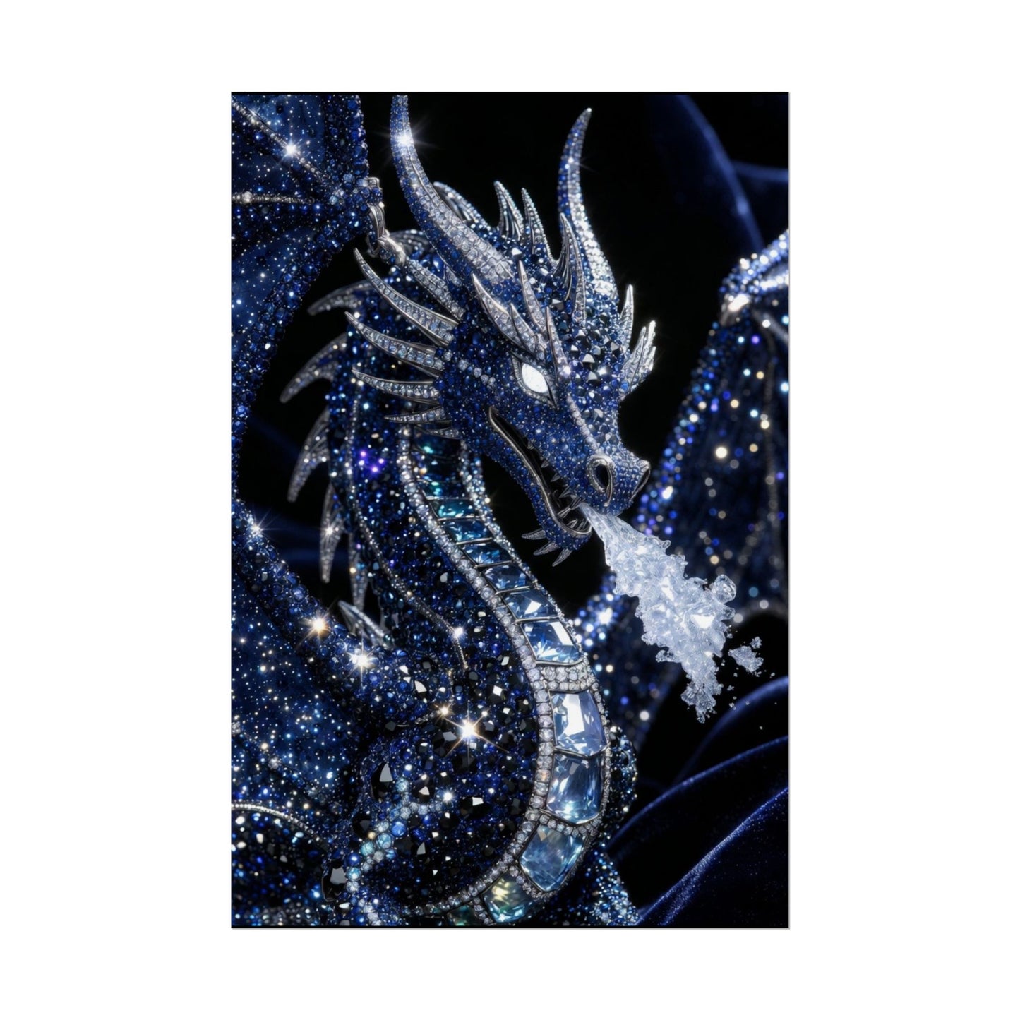 Rolled Poster — Sparkling Ice Dragon Art Print