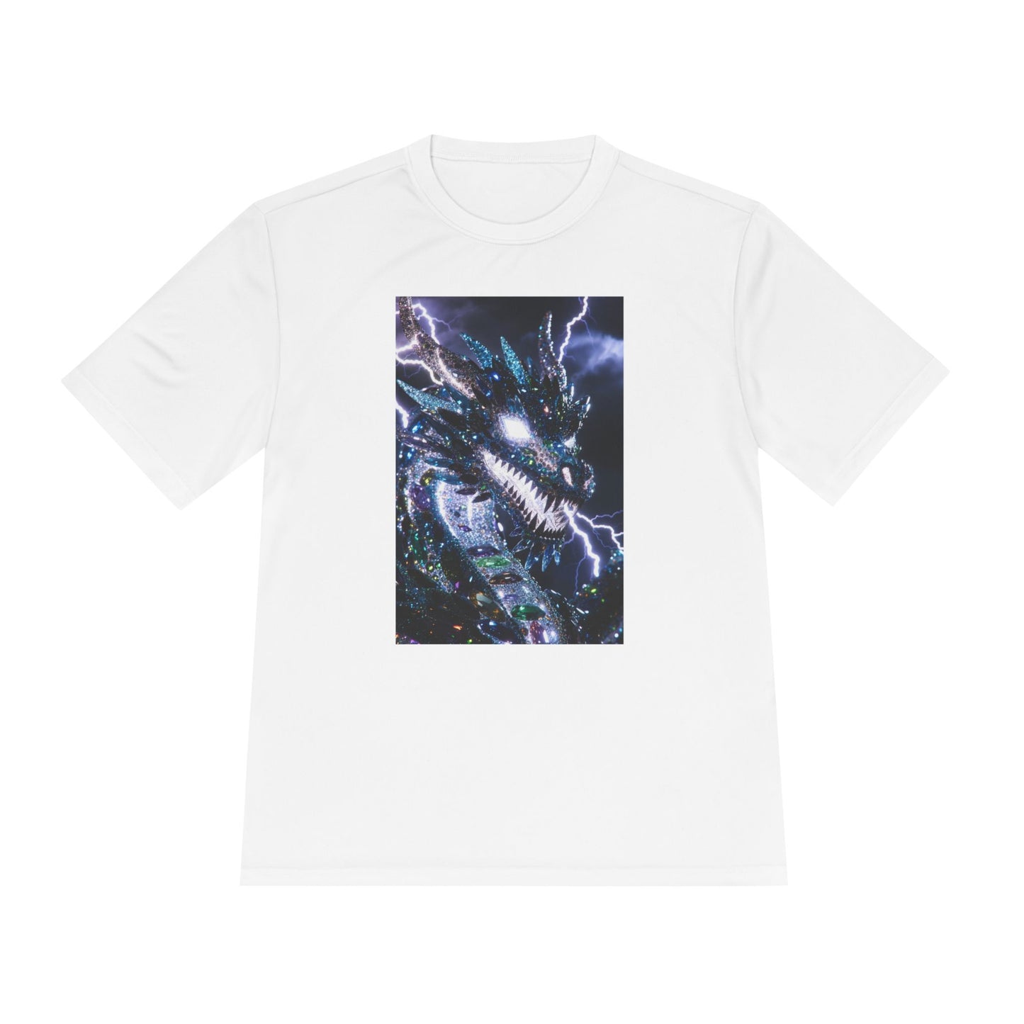 Lightning Dragon Graphic Tee — Cosmic Fantasy Dragon Shirt