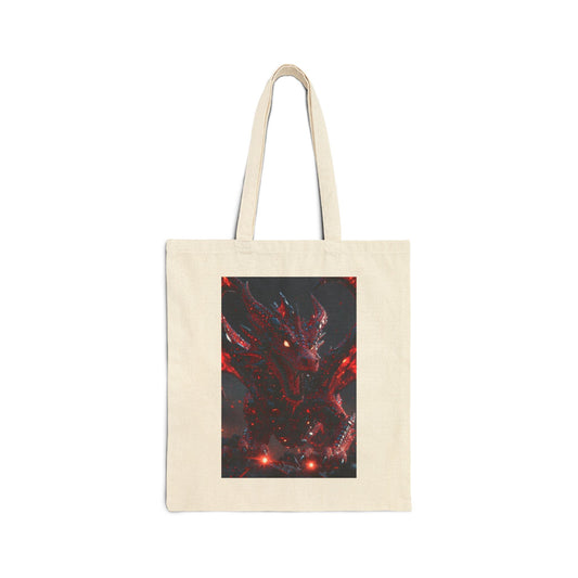 A dragon Cotton Canvas Tote Bag