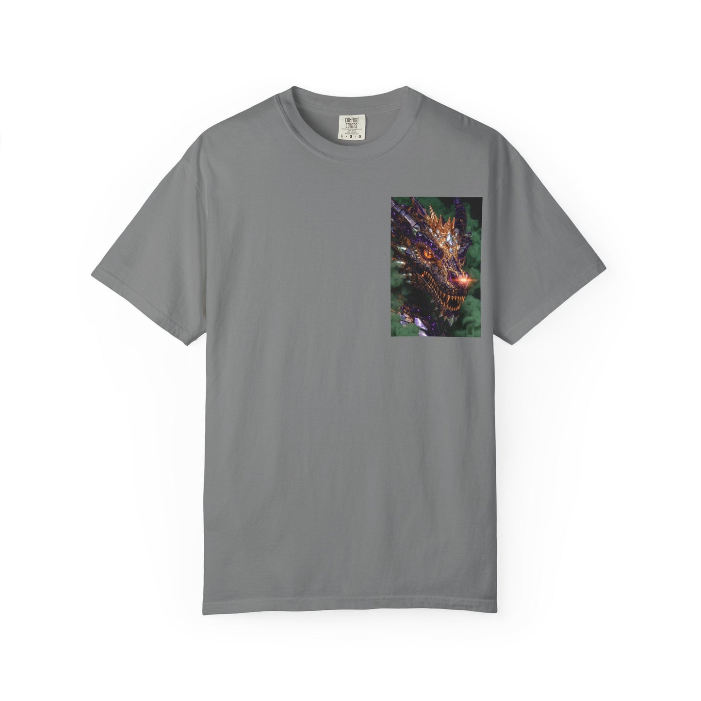 Dragon Pocket Graphic T‑Shirt — Fiery Fantasy Chest Print