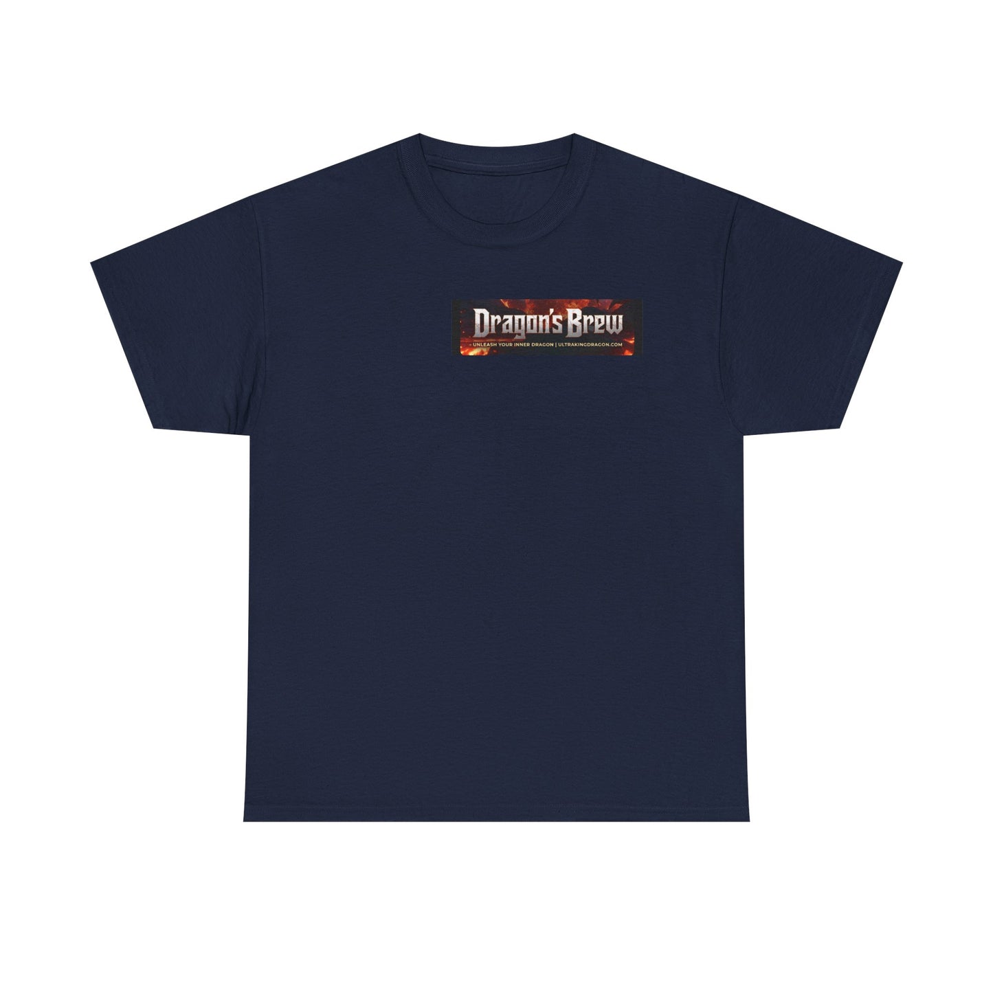 T-Shirt — "Dragon's Brew" Fiery Skull Graphic Tee