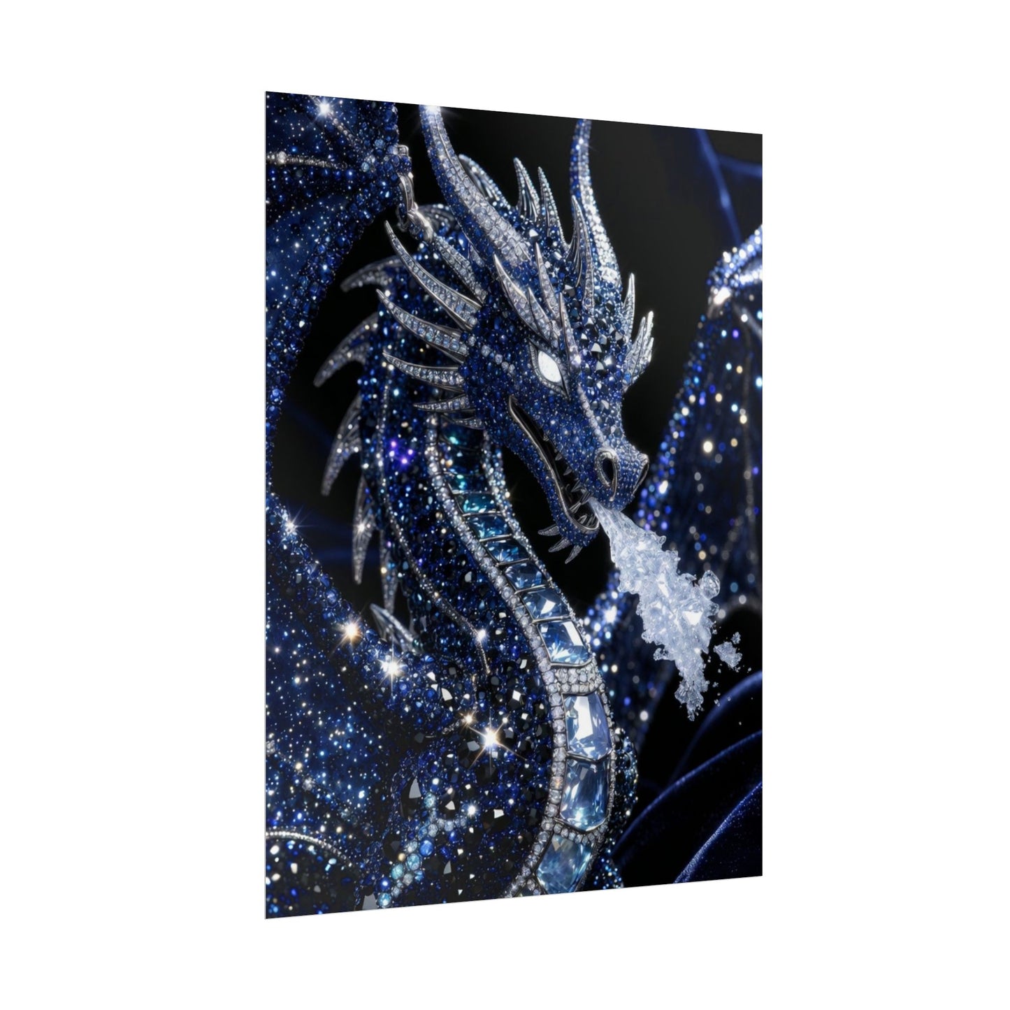 Rolled Poster — Sparkling Ice Dragon Art Print
