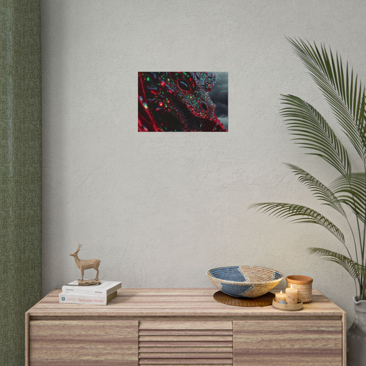 Rolled Poster — Jewel-Encrusted Dragon Art Print