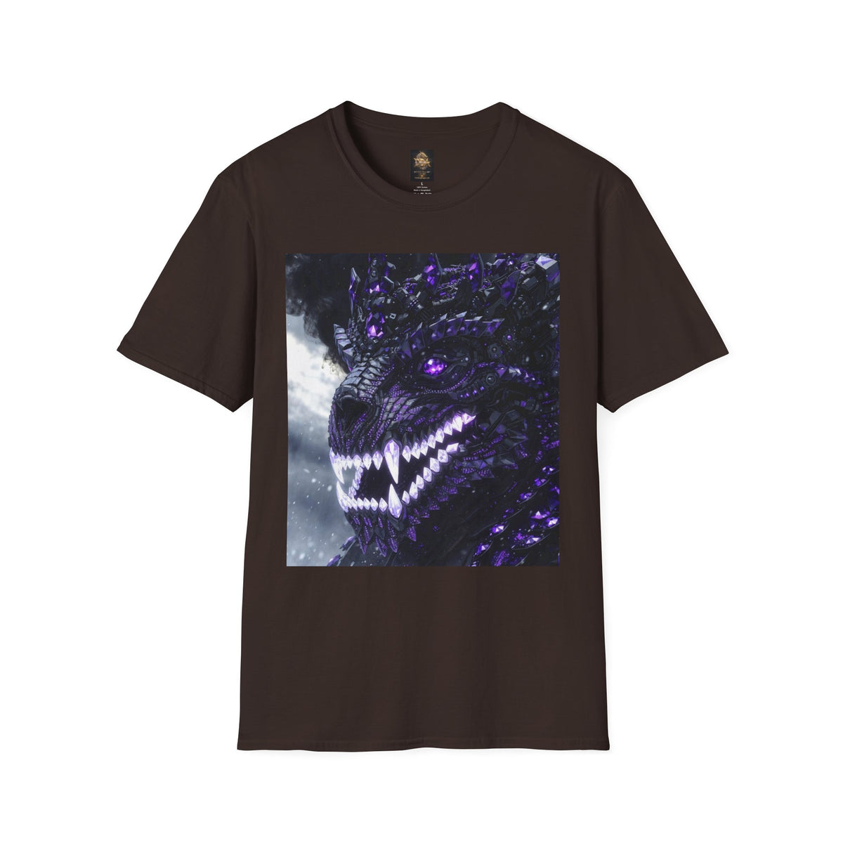 A Purple Dragon Skull T-Shirt — Divine Dragon Armor Logo Tee