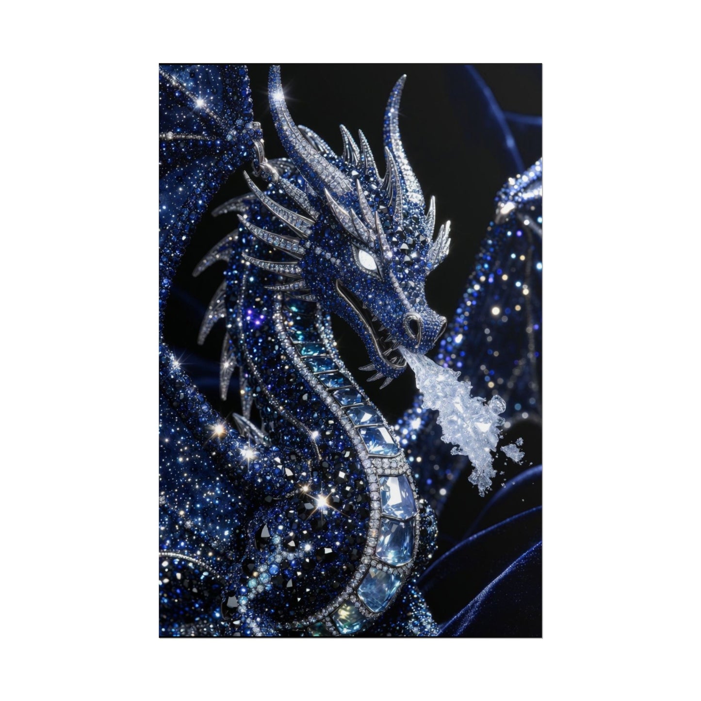 Rolled Poster — Sparkling Ice Dragon Art Print