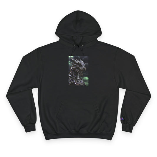 A Champion Hoodie with Artistic Dragon Design - Cozy Streetwear for Creative Souls, Perfect for Gifts, Festivals, and Everyday Wear