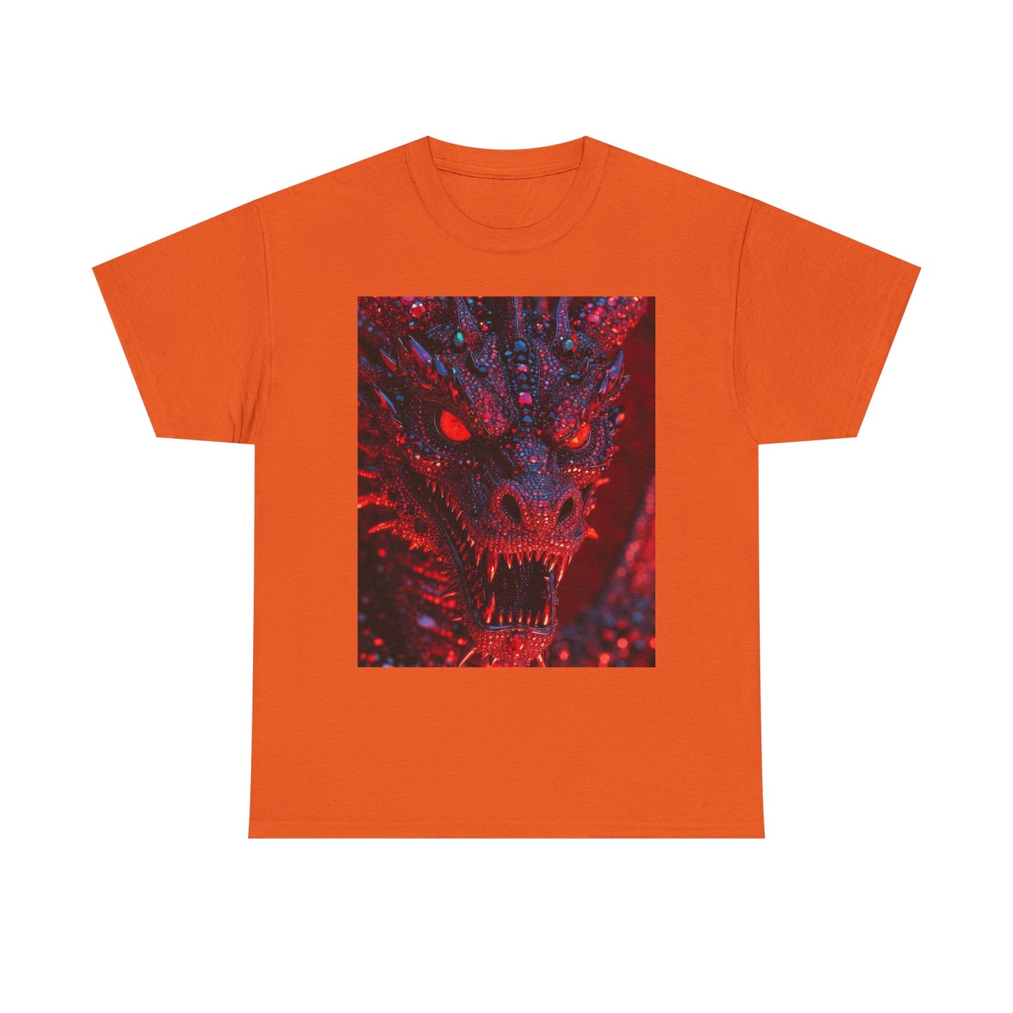 Dragon Rage Graphic Tee — Red Demon Dragon Face T-Shirt