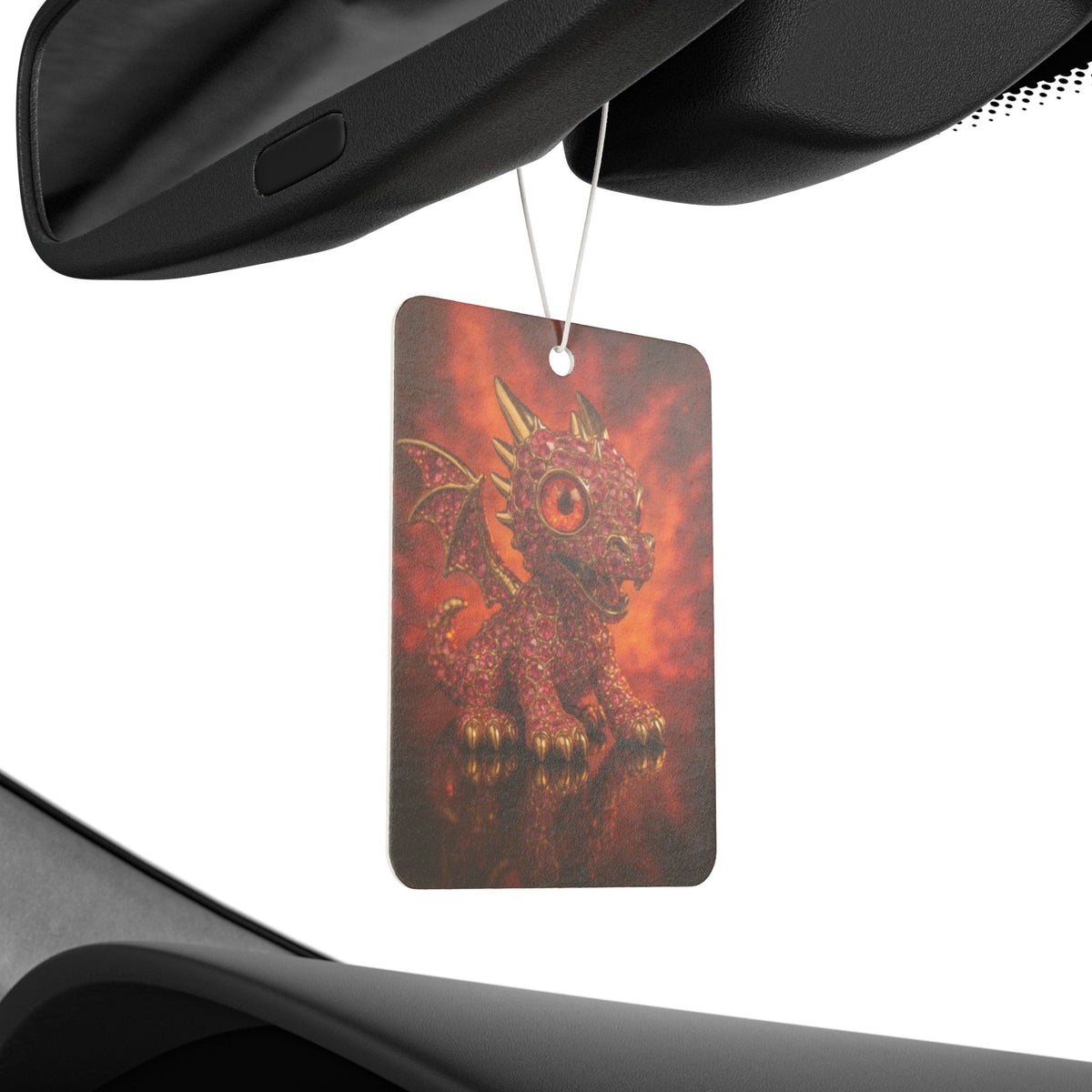 A Dragon Fire Car Air Freshener, Cute Dragon Decor, Auto Scent Diffuser, Gift for Kids, Fantasy Car Accessory, Dragon Lover Gift