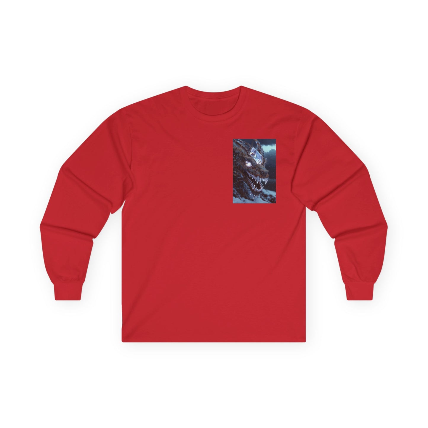 Long Sleeve Tee — Mystical Dragon Chest Print