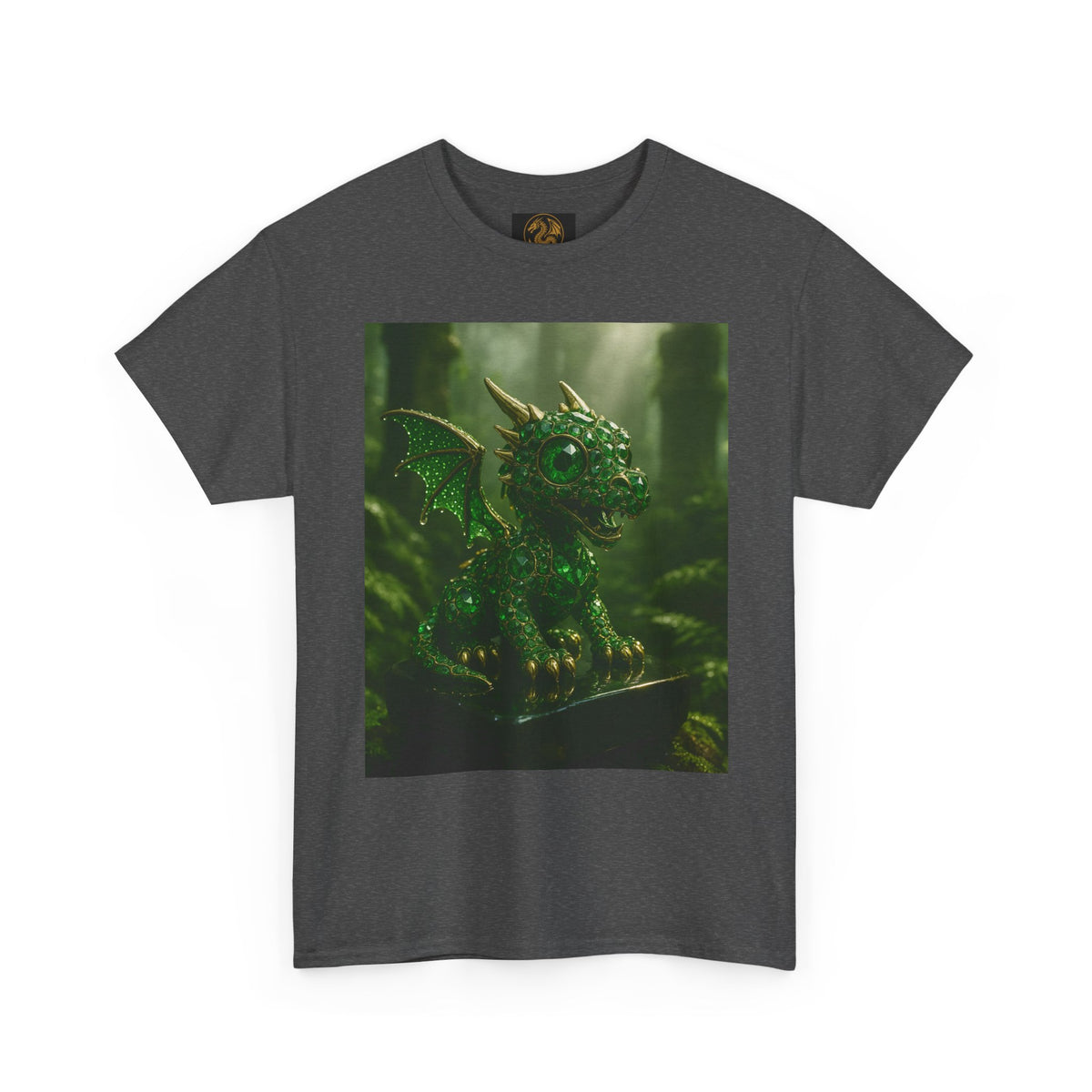 A Fantasy Dragon Graphic Tee, Heavy Cotton Shirt, Cute Dragon Top, Gifts for Dragon Lovers, Whimsical Art T-Shirt, Casual Wear
