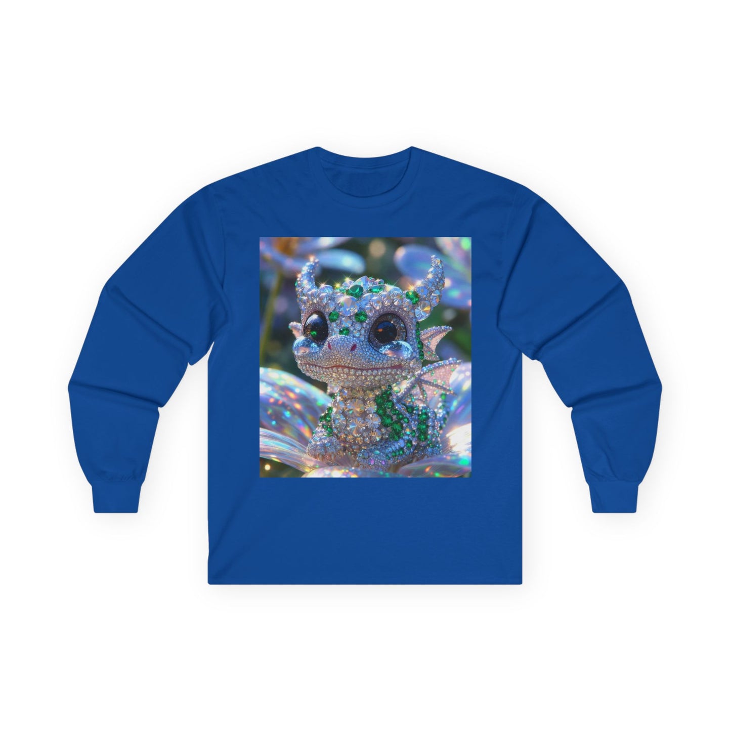 Sparkling Crystal Dragon Long Sleeve Tee