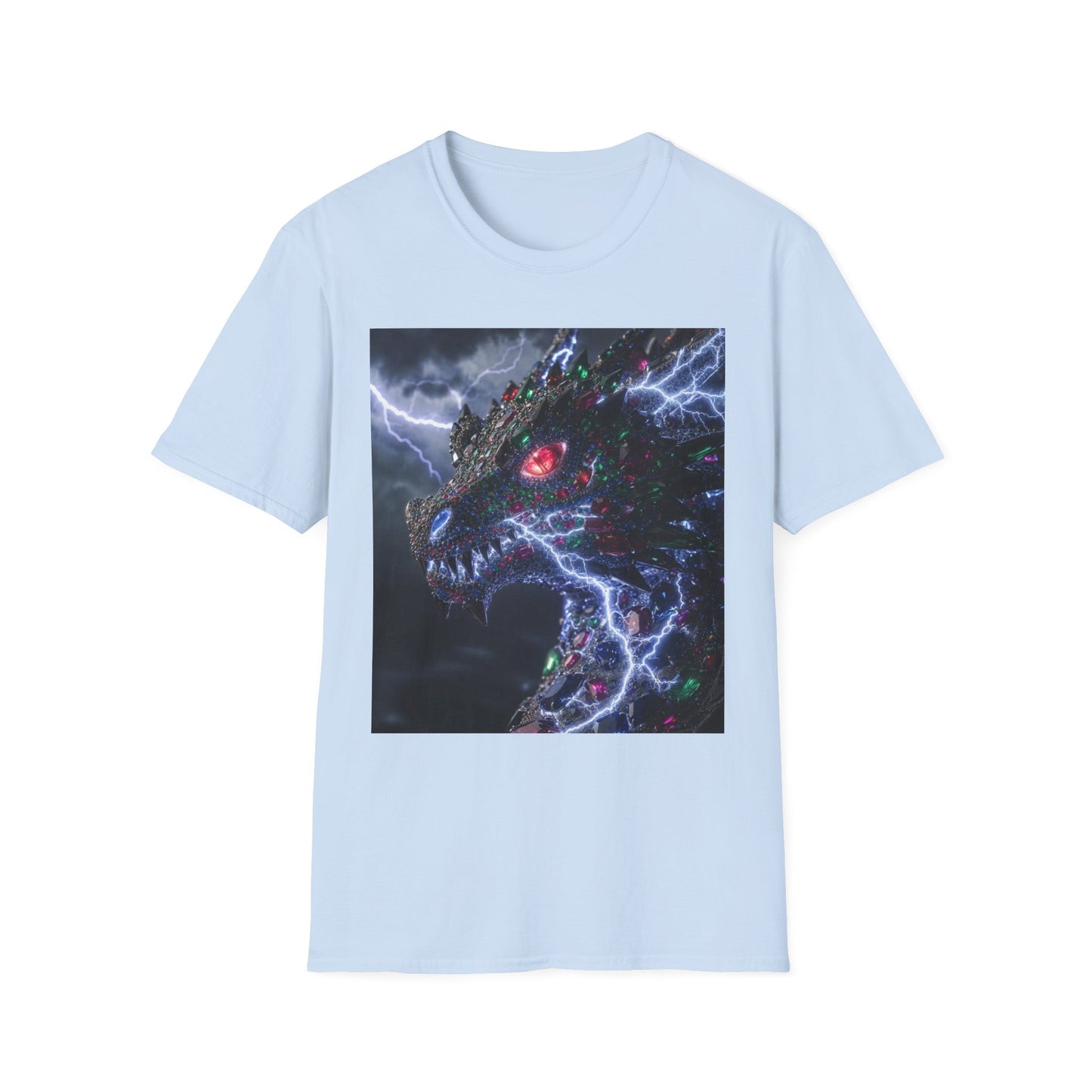 Dragon Lightning T-Shirt — Electric Dark Fantasy Monster Graphic Tee