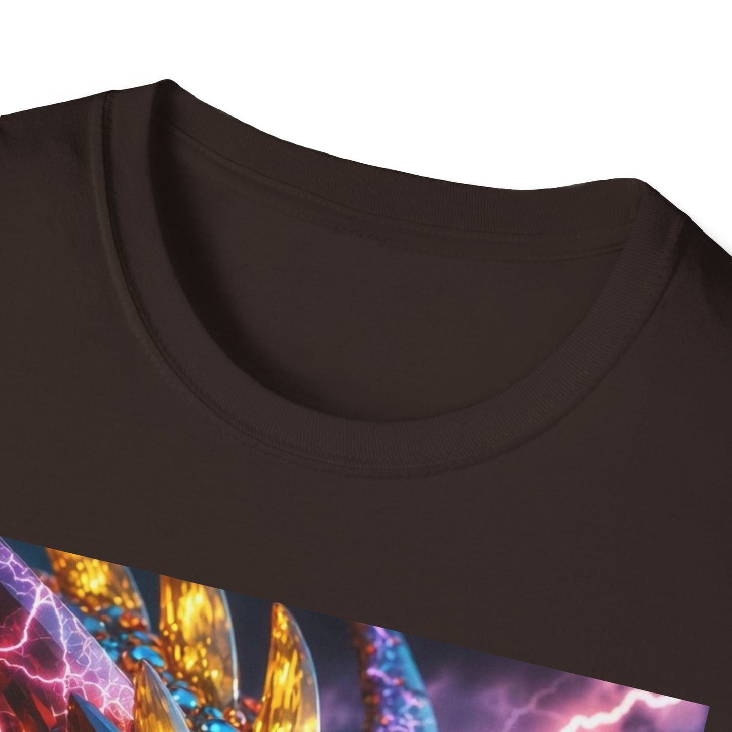 Dragon Head T-Shirt — Colorful Lightning Fantasy Graphic Tee