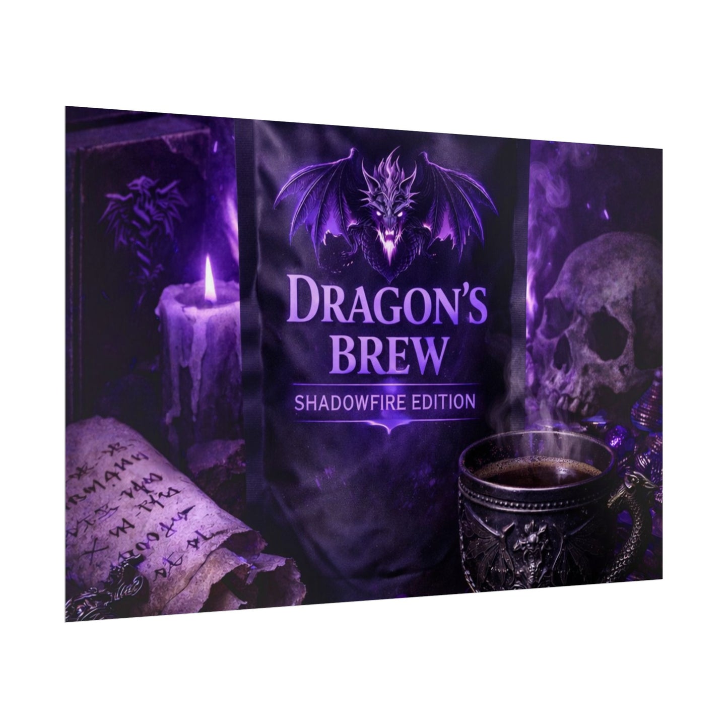Rolled Poster — "Dragon’s Brew: Shadowfire Edition" Fantasy Poster