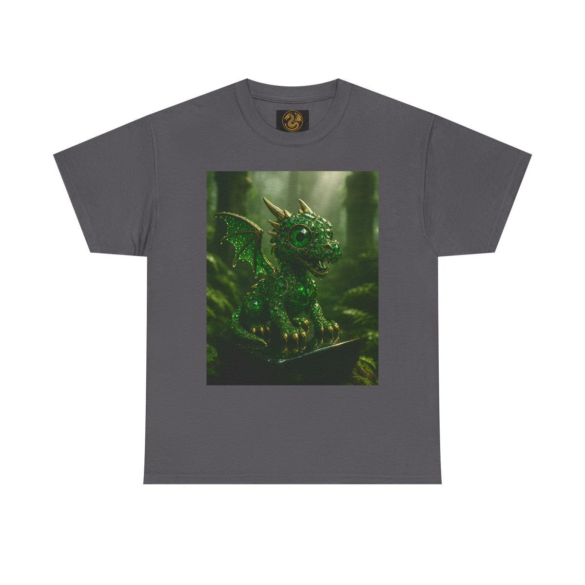 A Fantasy Dragon Graphic Tee, Heavy Cotton Shirt, Cute Dragon Top, Gifts for Dragon Lovers, Whimsical Art T-Shirt, Casual Wear