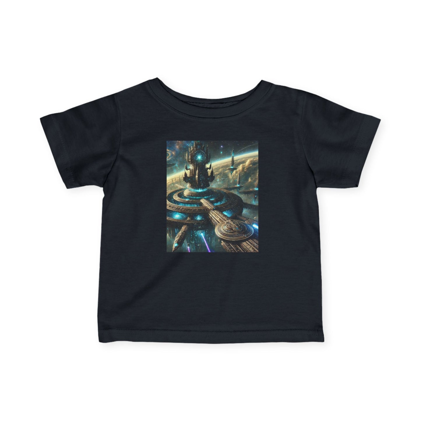 Galactic Adventure Infant Tee - Cosmic Print for Little Explorers