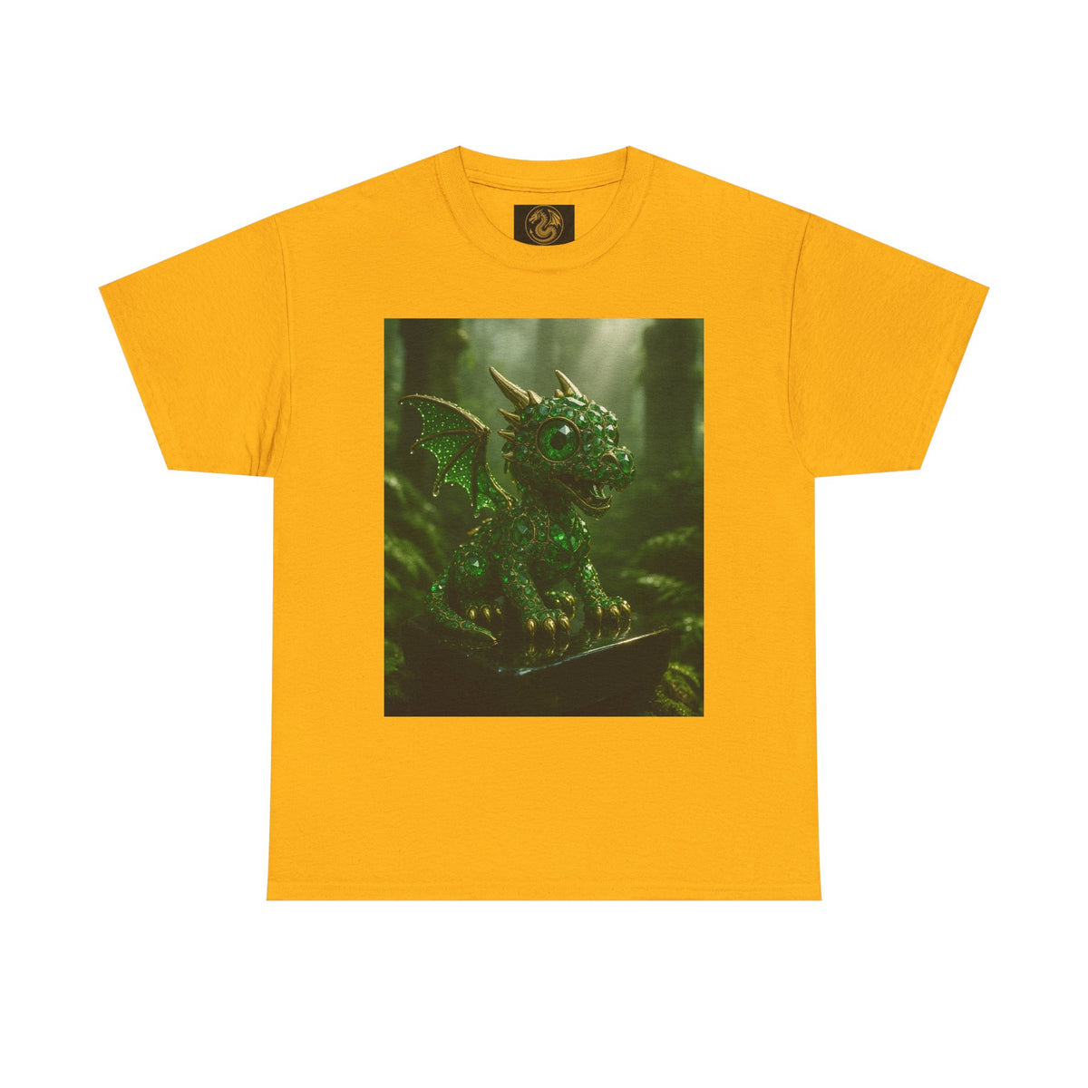 A Fantasy Dragon Graphic Tee, Heavy Cotton Shirt, Cute Dragon Top, Gifts for Dragon Lovers, Whimsical Art T-Shirt, Casual Wear