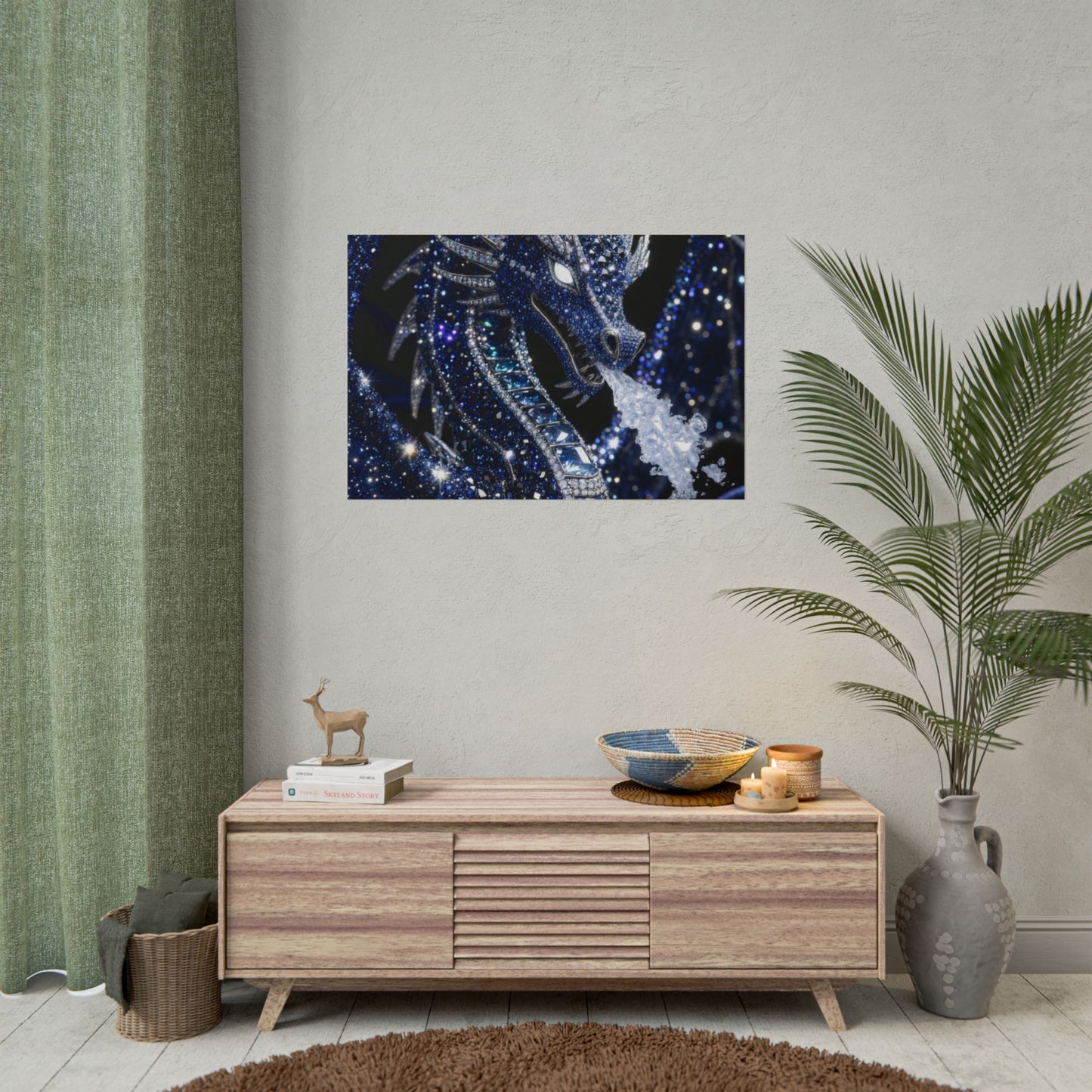 Rolled Poster — Sparkling Ice Dragon Art Print
