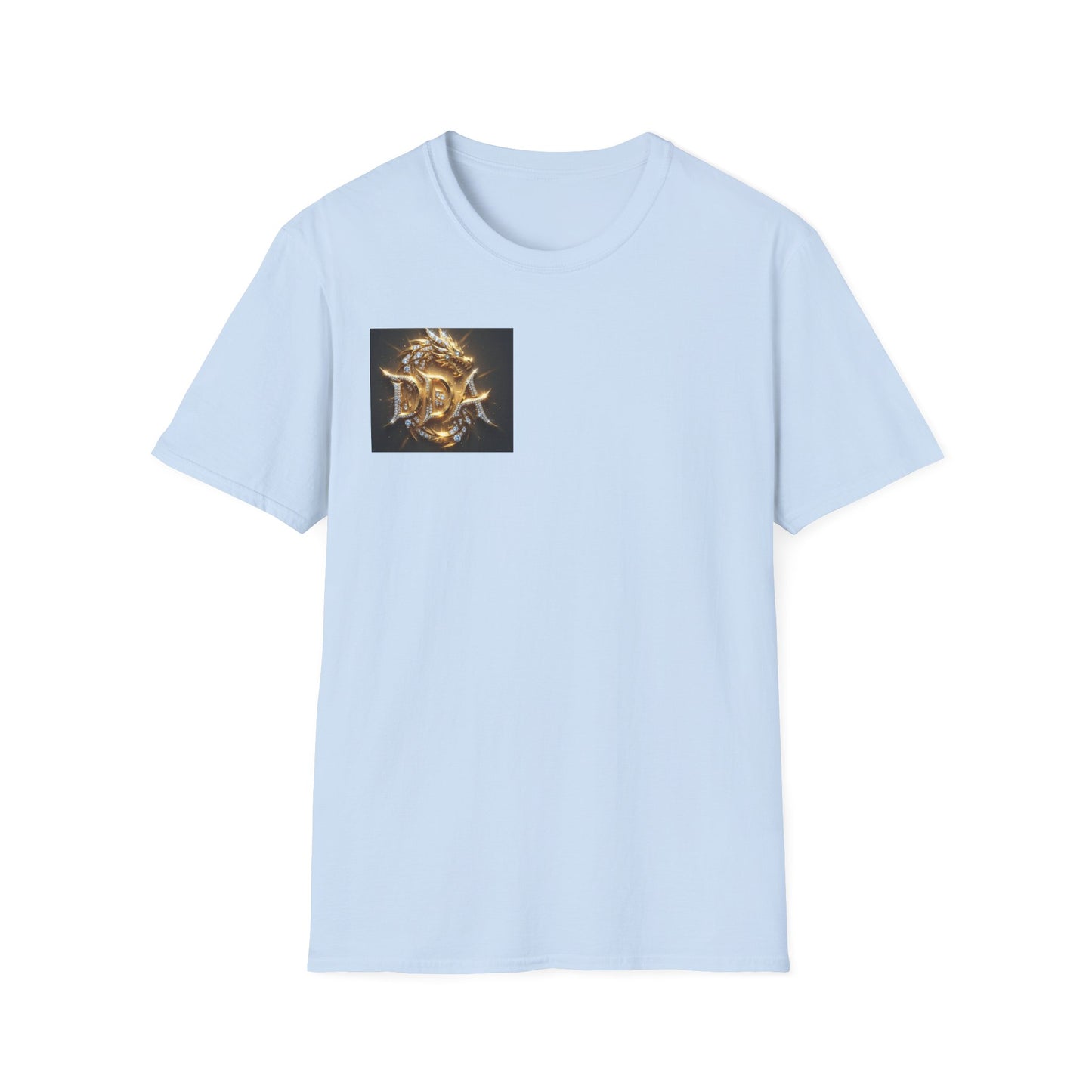 #1 seller DDA DIVINE DRAGON ARMOR T-Shirt — Golden Dragon Emblem Chest Logo, Fantasy Gaming Fan Tee