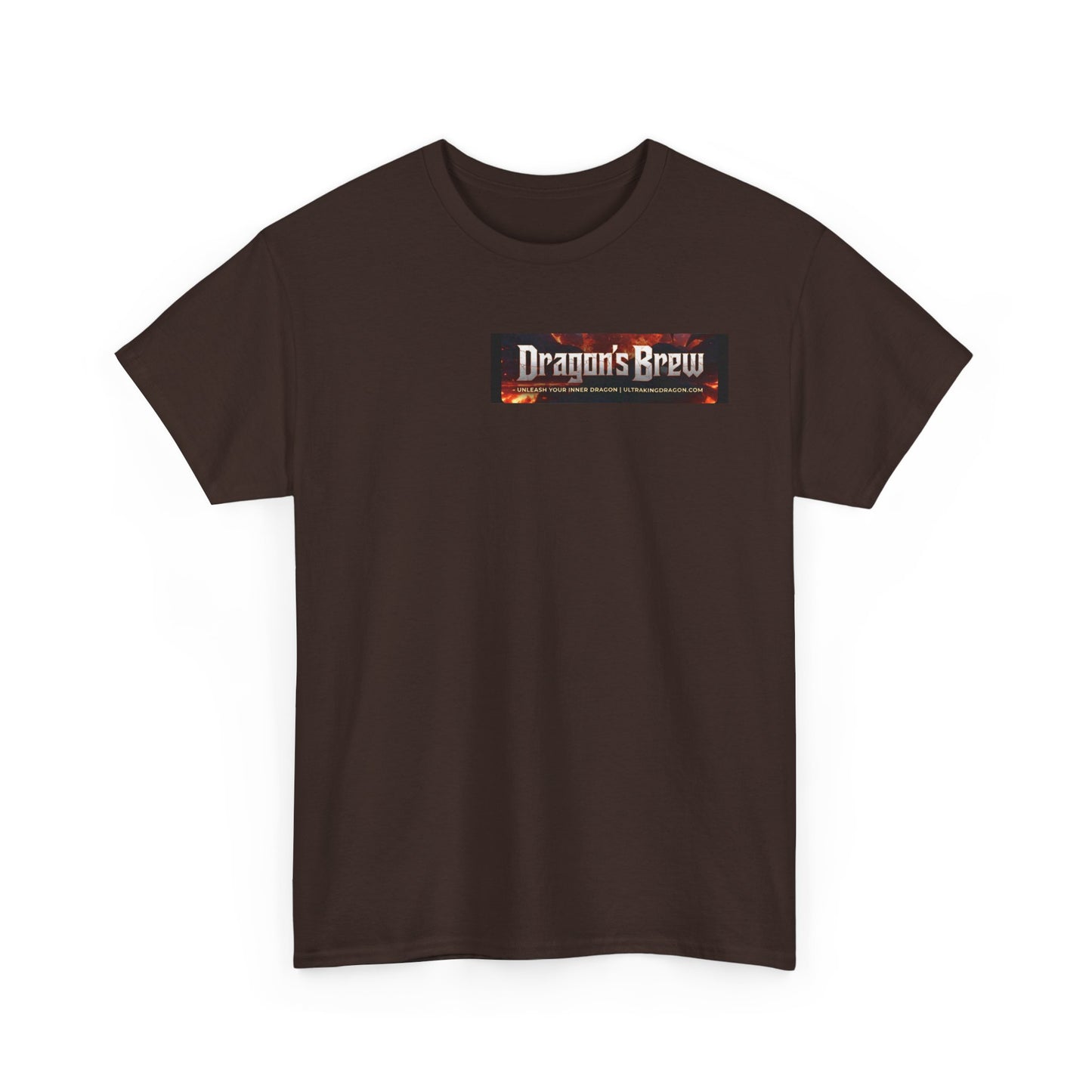 T-Shirt — "Dragon's Brew" Fiery Skull Graphic Tee
