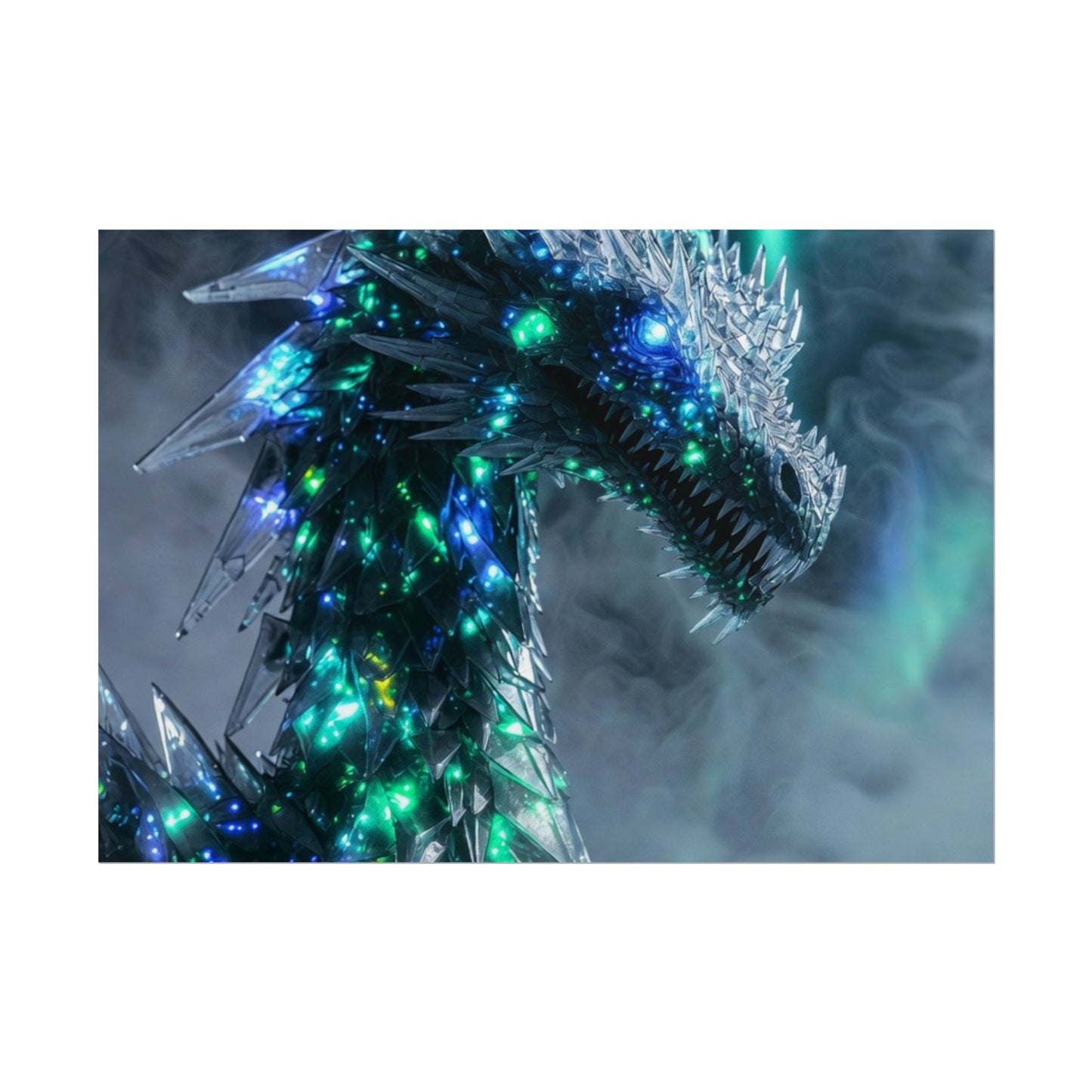 Crystal Dragon Poster – Fantasy Wall Art Rolled Print