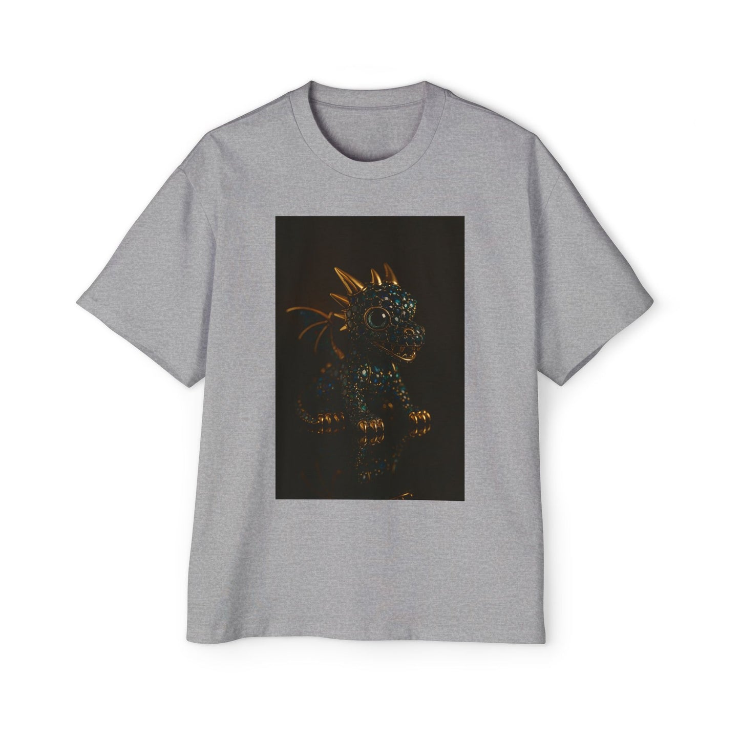 A Dragon Design Oversized Tee, Casual Wear, Graphic Shirt, Gift for Fantasy Lovers, Unique T-Shirt, Perfect for Festivals and Everyday