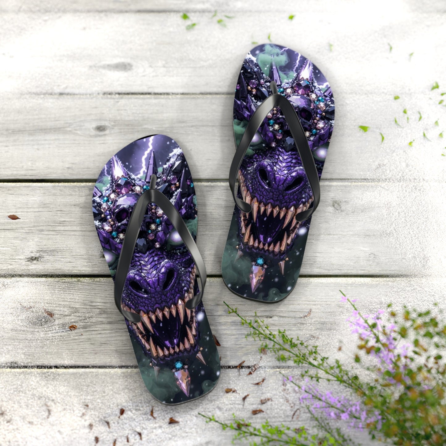 A Dragon Kings Flip Flops — Beach Sandals