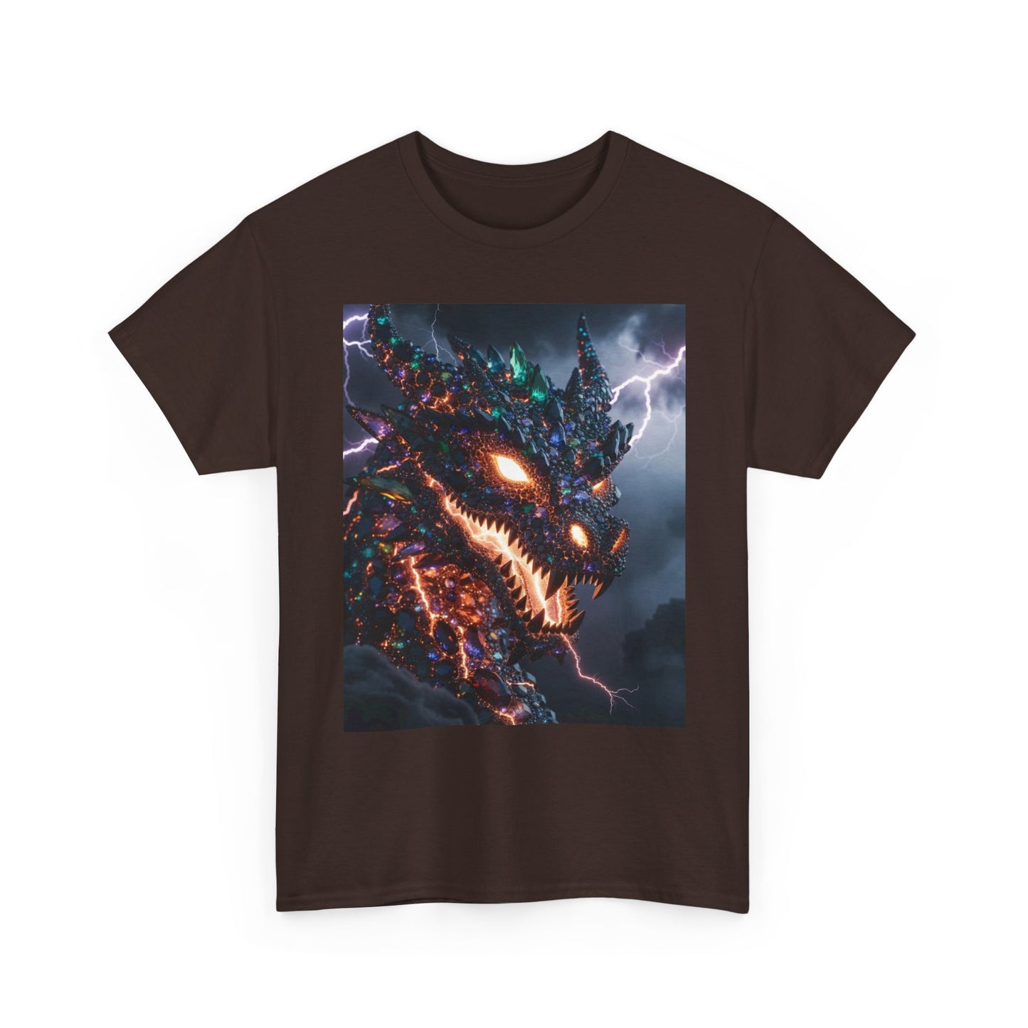 Molten Fury Dragon T‑Shirt — Lightning Kaiju Graphic Tee