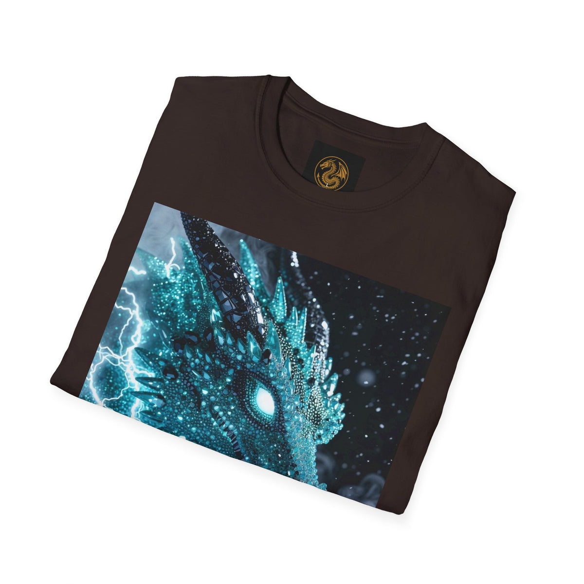 An Ice Dragon T-Shirt — Electric Frost Dragon Graphic Tee